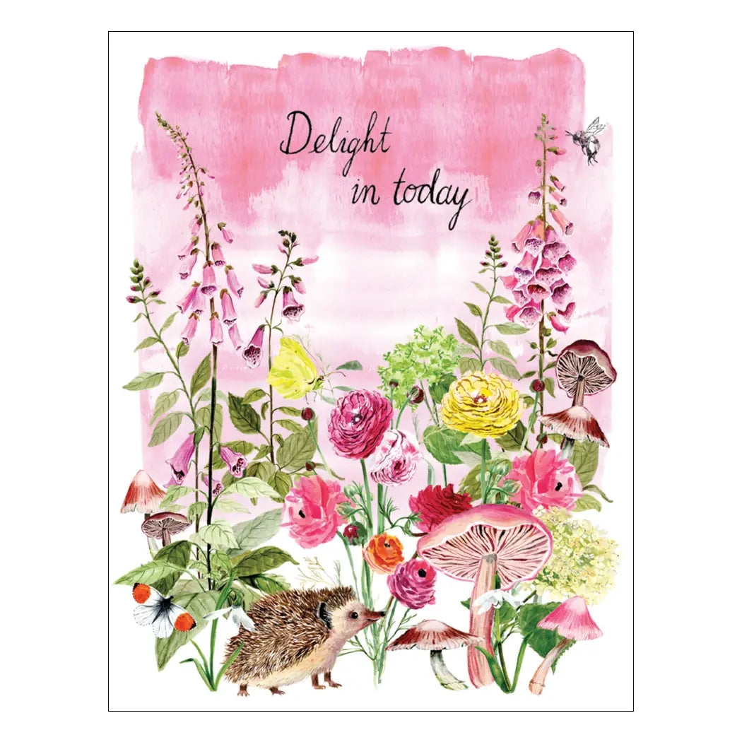 Hedgehog Delight Birthday Greeting Card