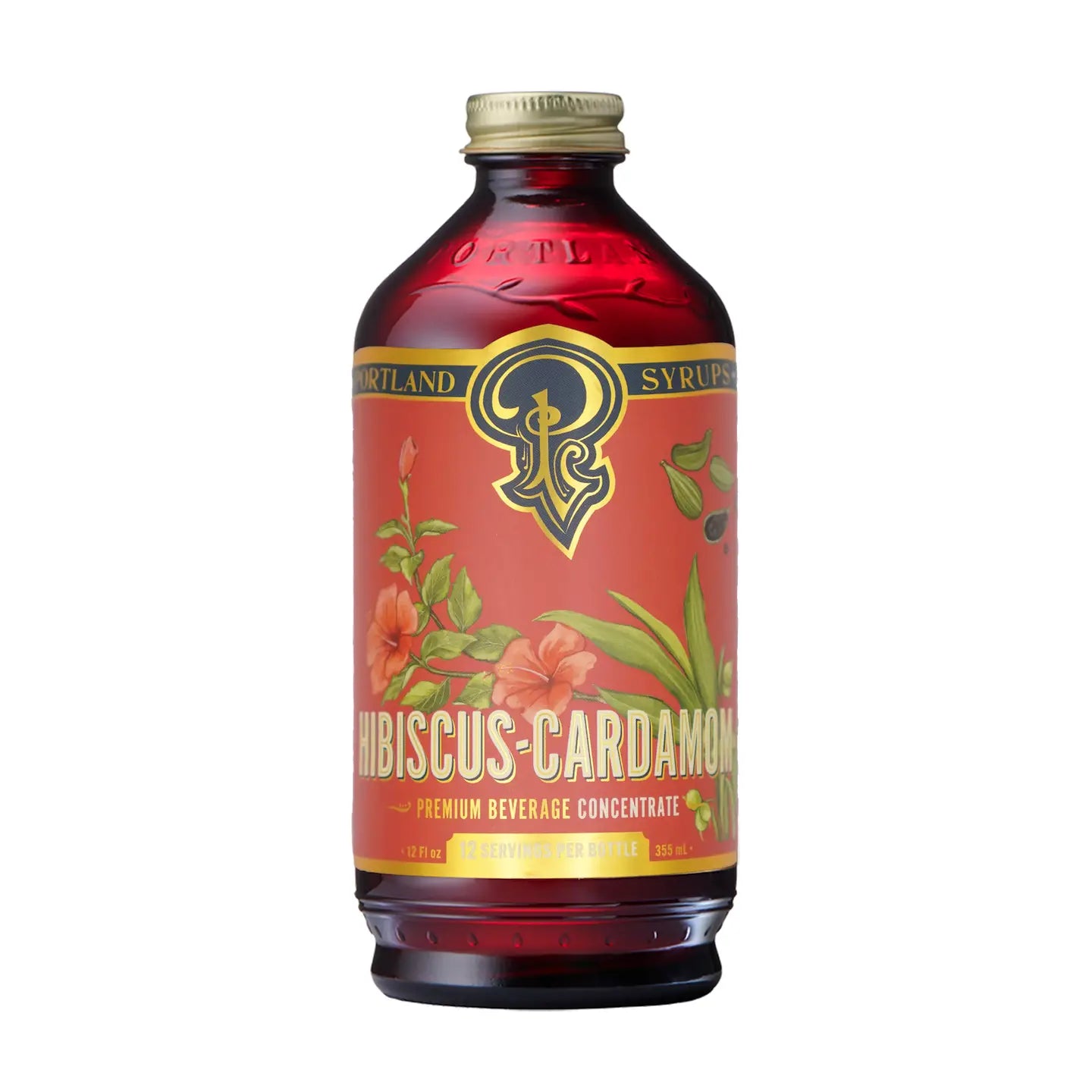 Hibiscus-Cardamom Syrup