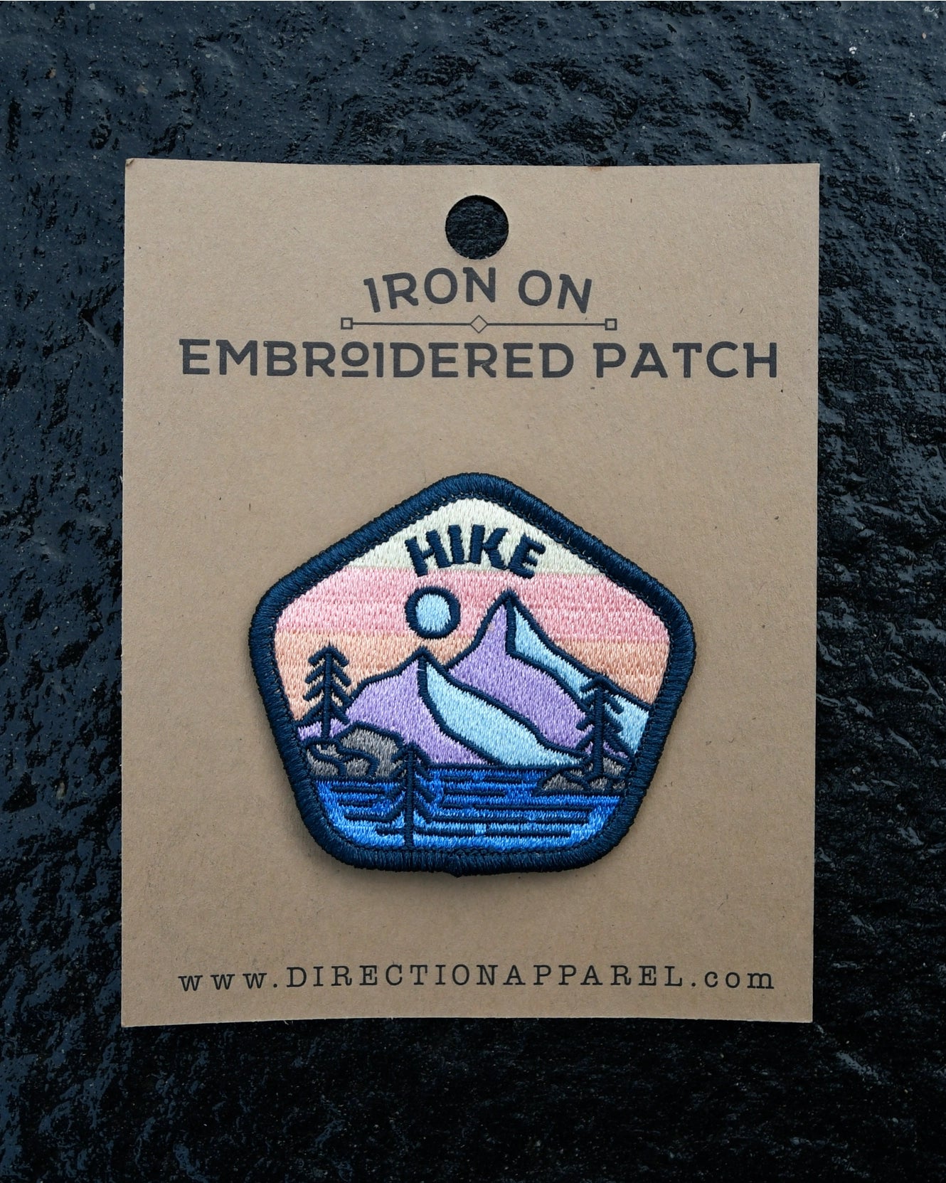 Hike Iron On Embroidered Patch