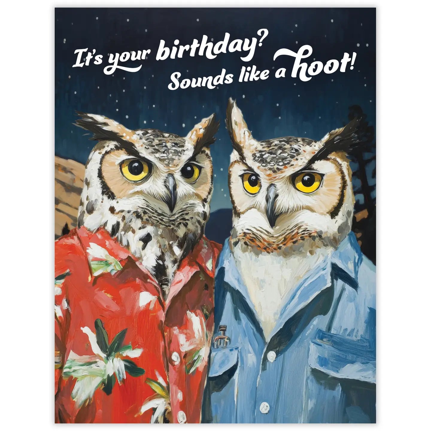 Hoot Owl Birthday Card