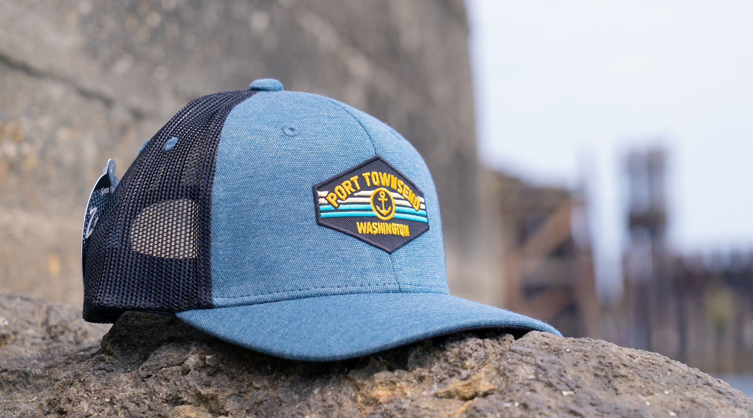 Port Townsend Horizontal Anchor Embroidered Hat