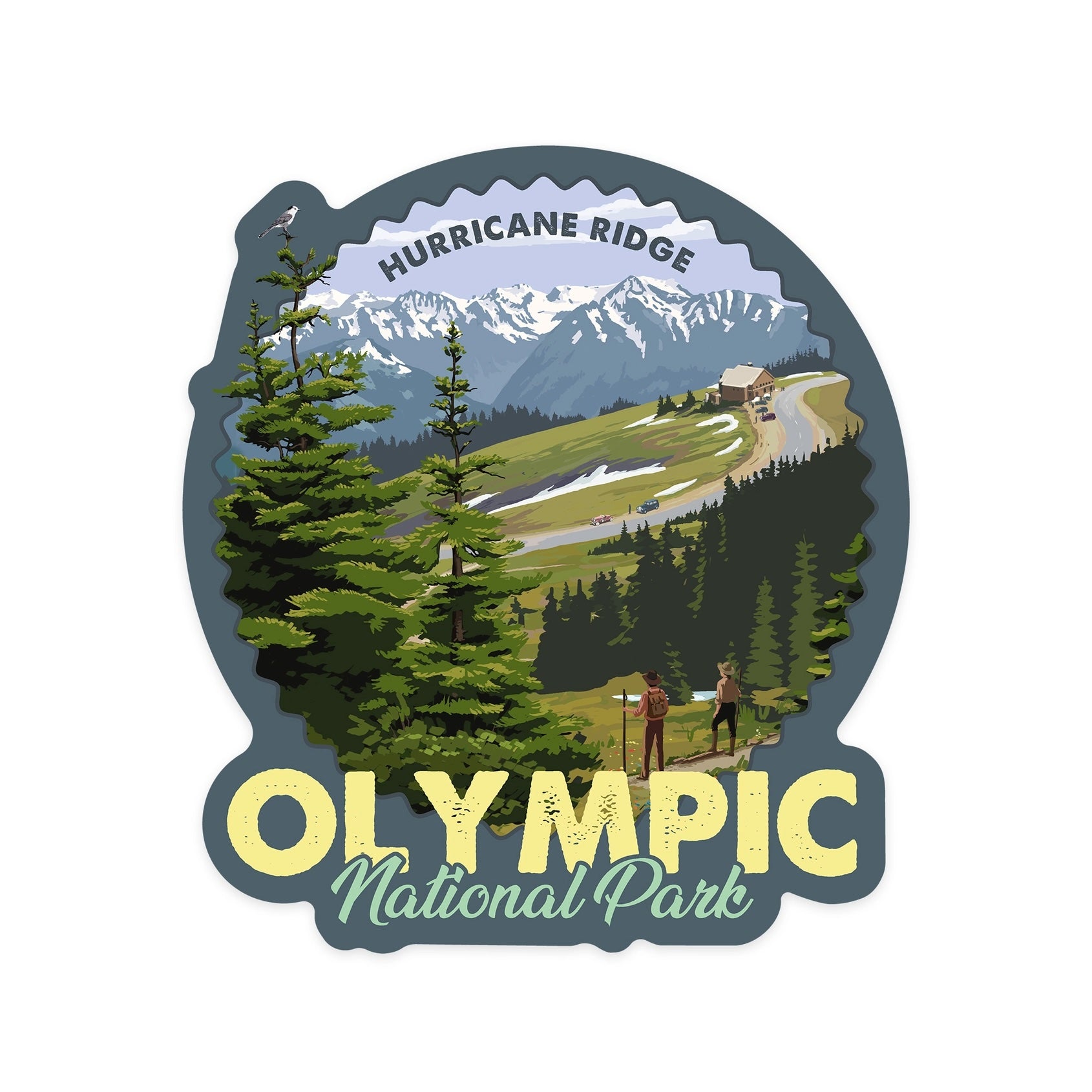 Hurricane Ridge Olympic National Park Die Cut Sticker
