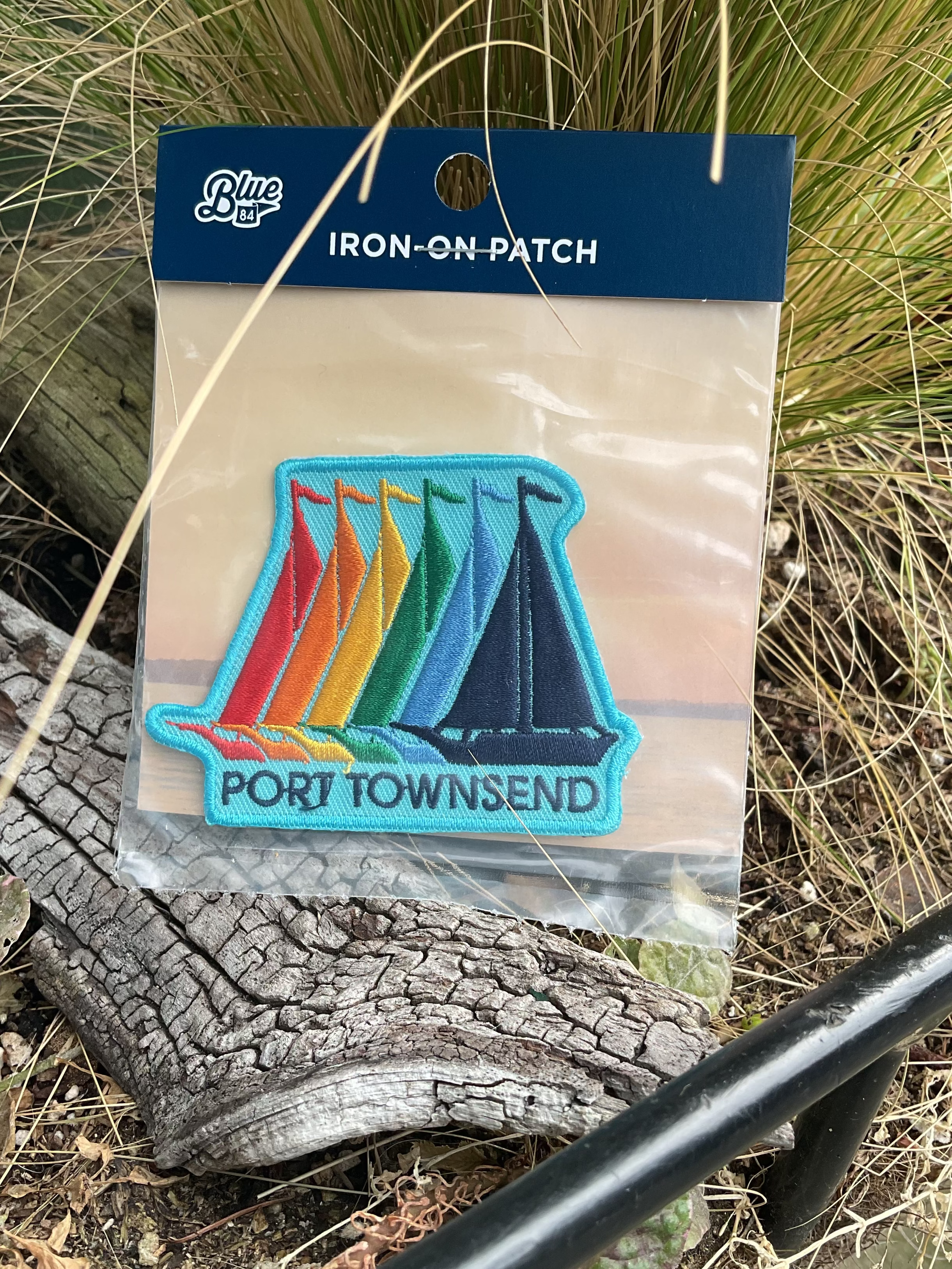 Port Townsend Advisory Rainbow Sailboats - Iron on Patch
