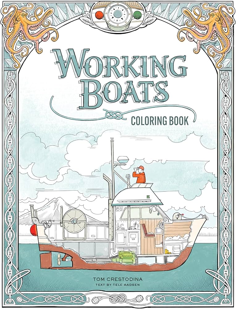 Working Boats Coloring Book