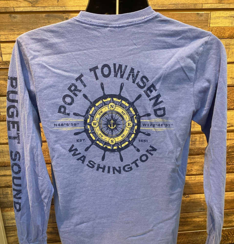 Port Townsend Harbormaster Long Sleeve Shirt - Flo Blue