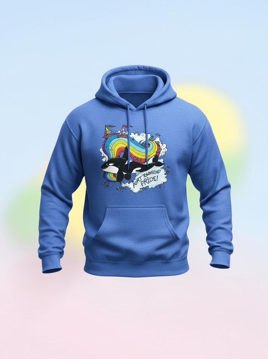 2026 Port Townsend Pride Adult Hoodie | Electric Blue