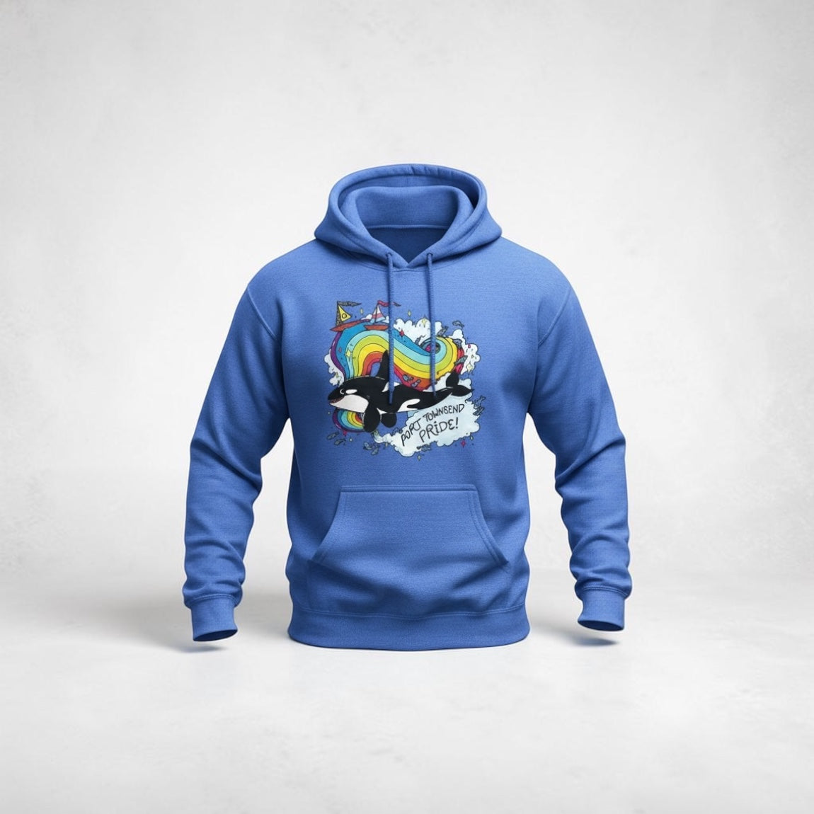 2026 Port Townsend Pride Adult Hoodie | Electric Blue