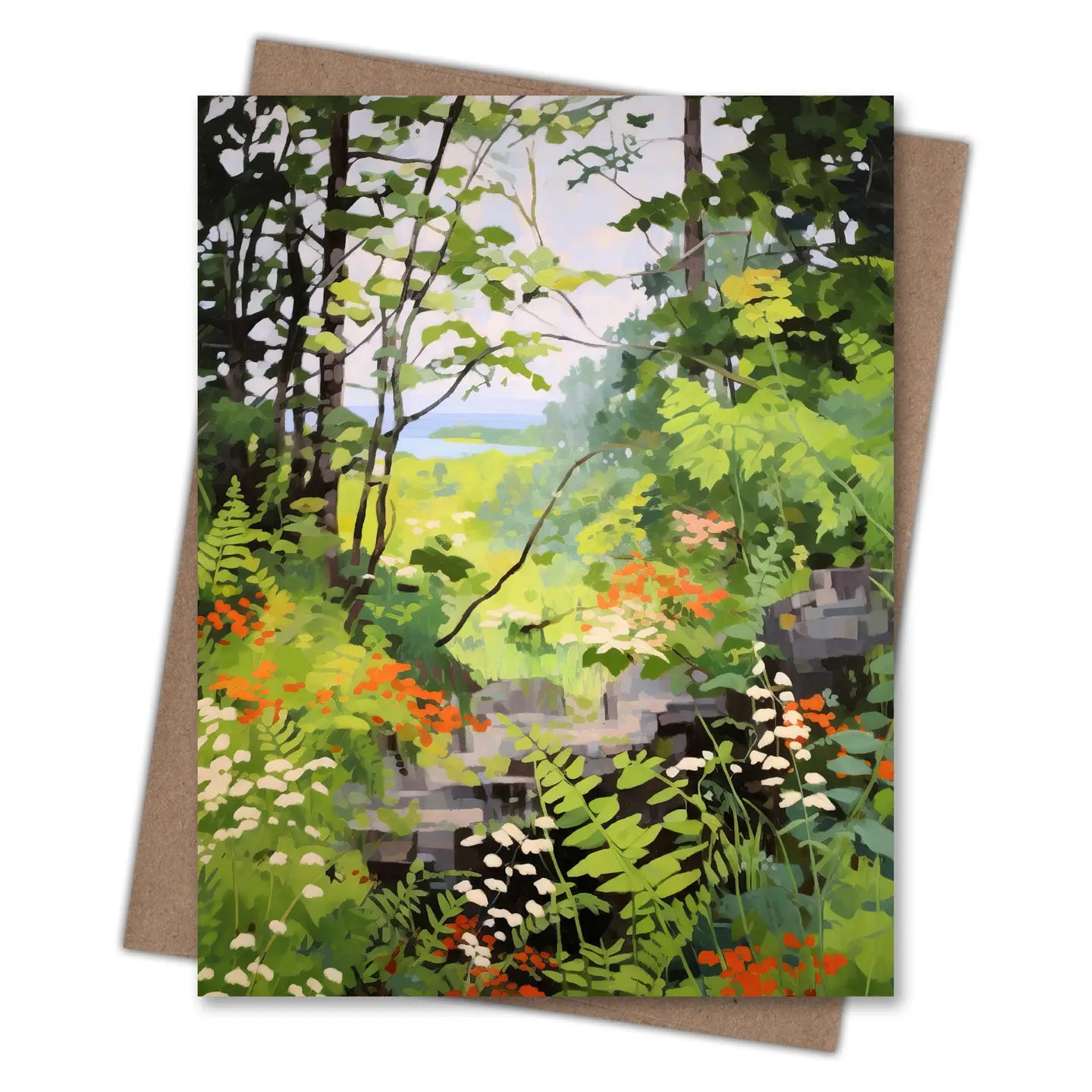 Into the Forest Clearing Notecard