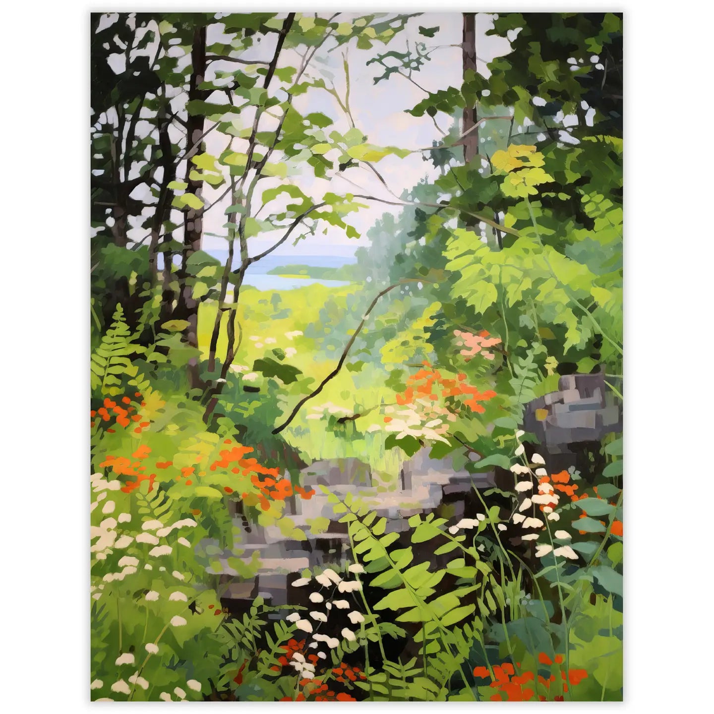 Into the Forest Clearing Notecard