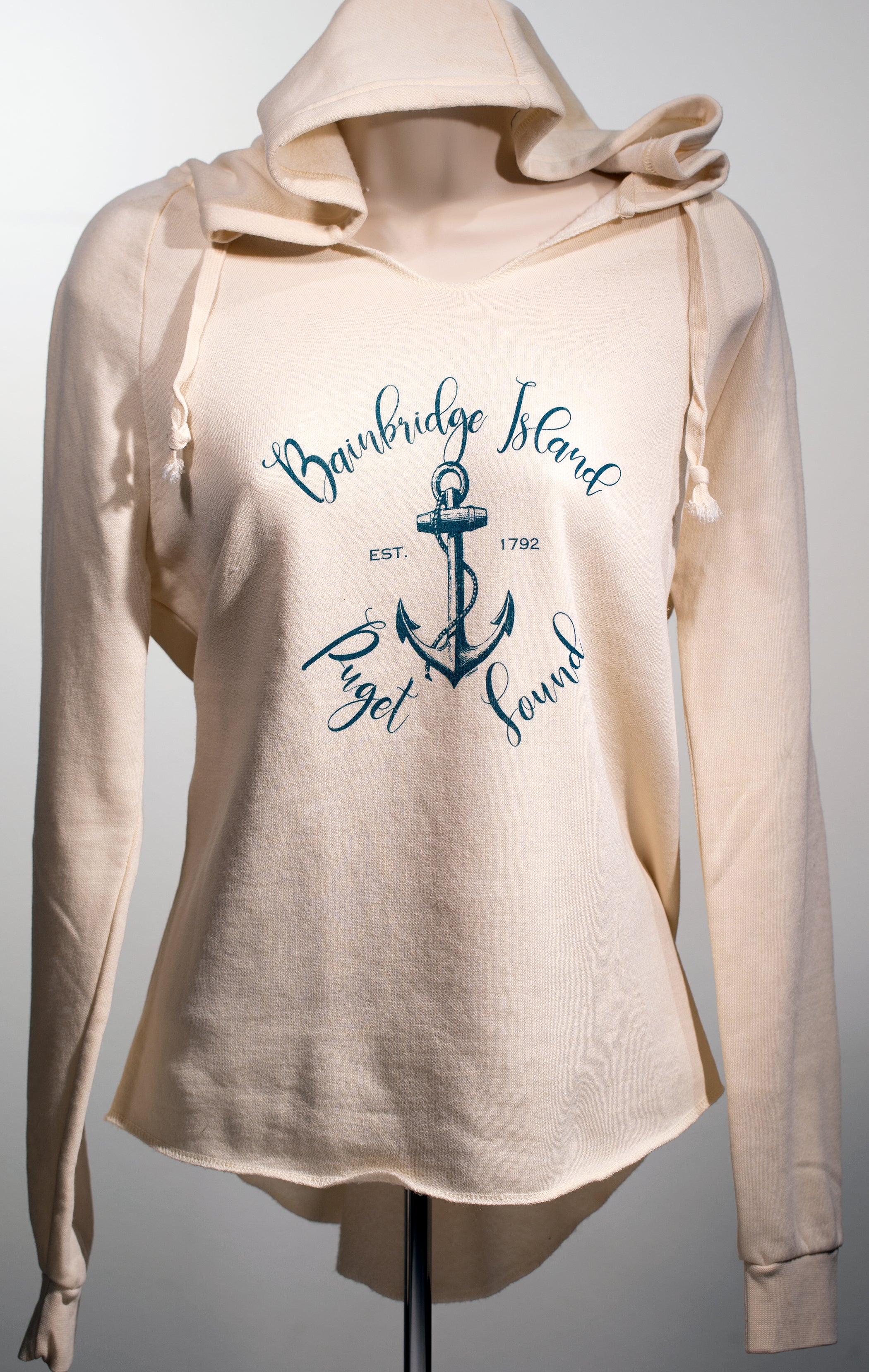 Port Townsend Anchor Hoodie- Ivory