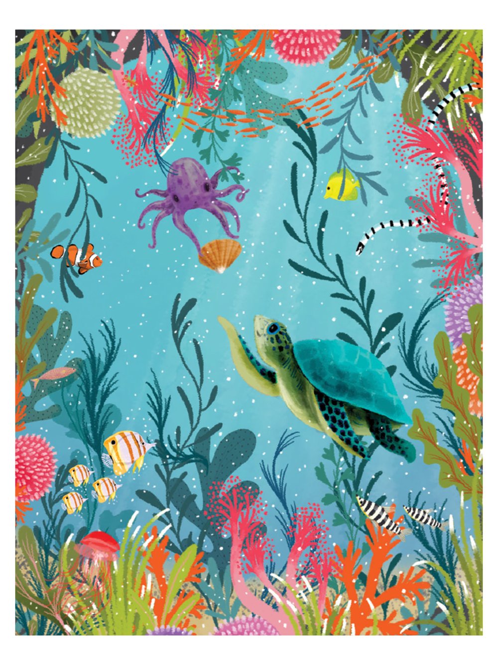 Sea Life Birthday Greeting Card