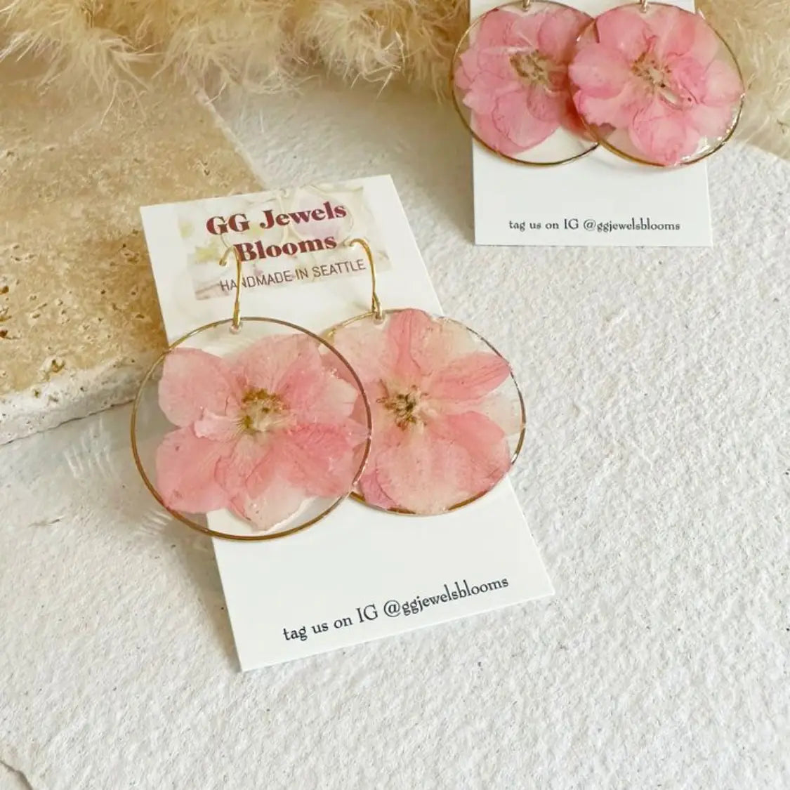 Larkspur Pink Earrings