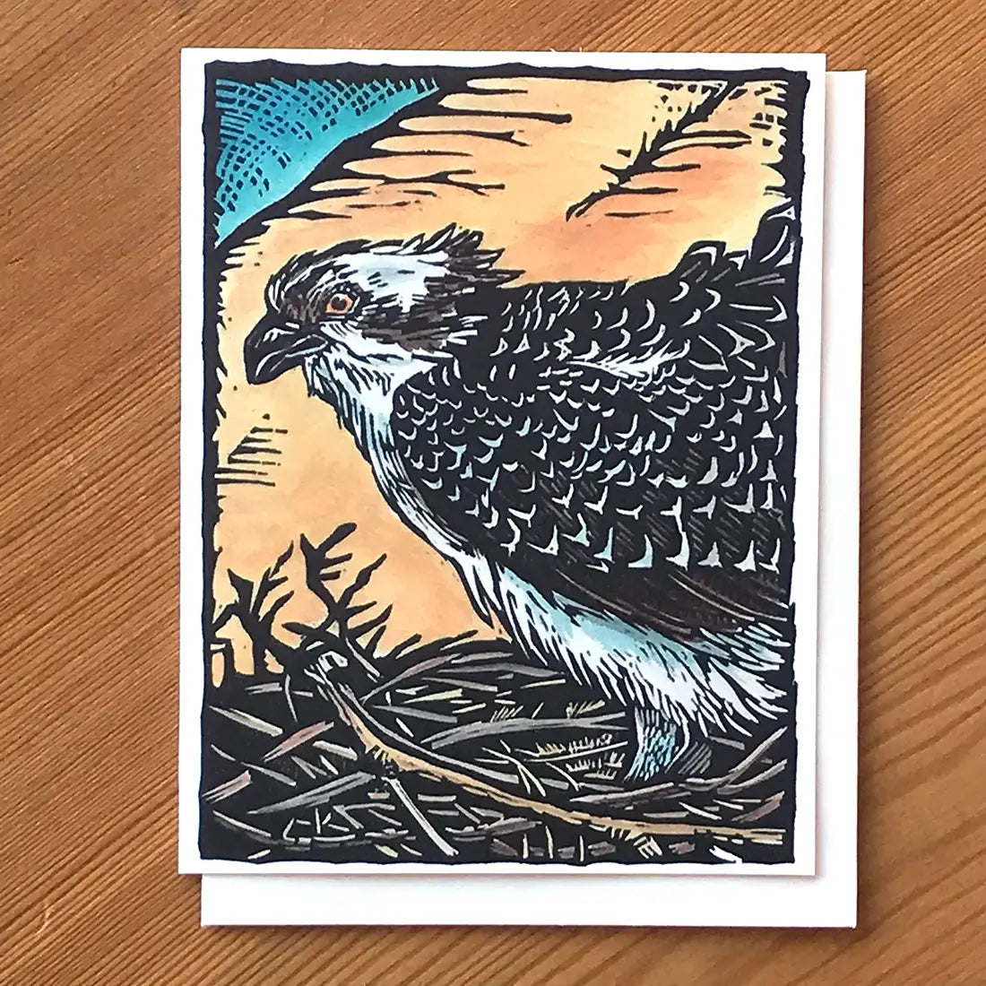 Lele Rising Card (Osprey) Greeting Card