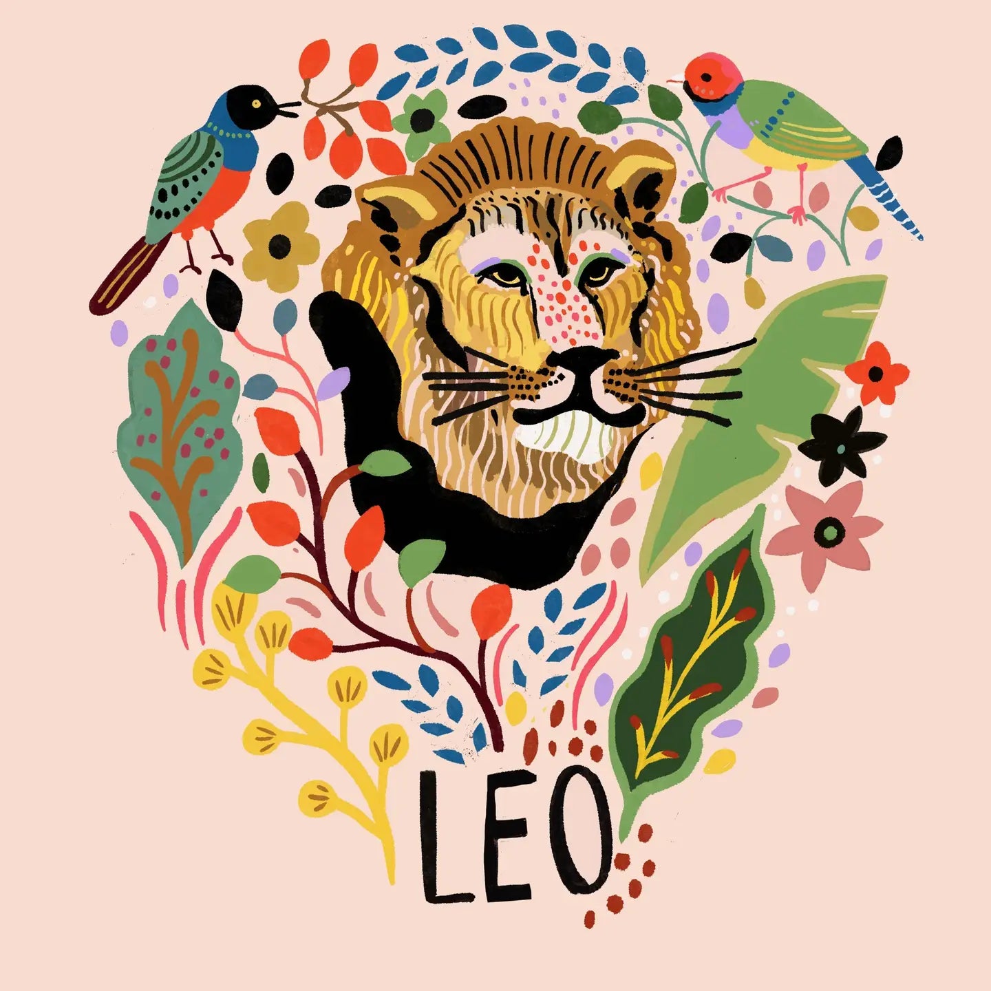 Leo Zodiac Greeting Card