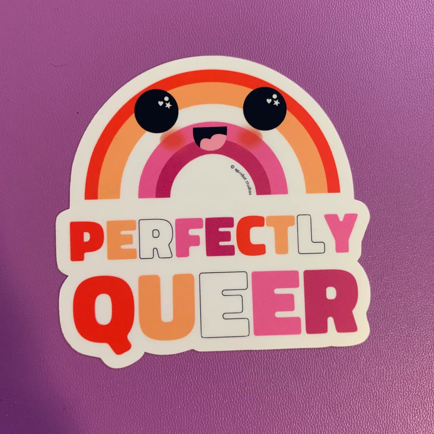 Perfectly Queer Rainbow Sticker