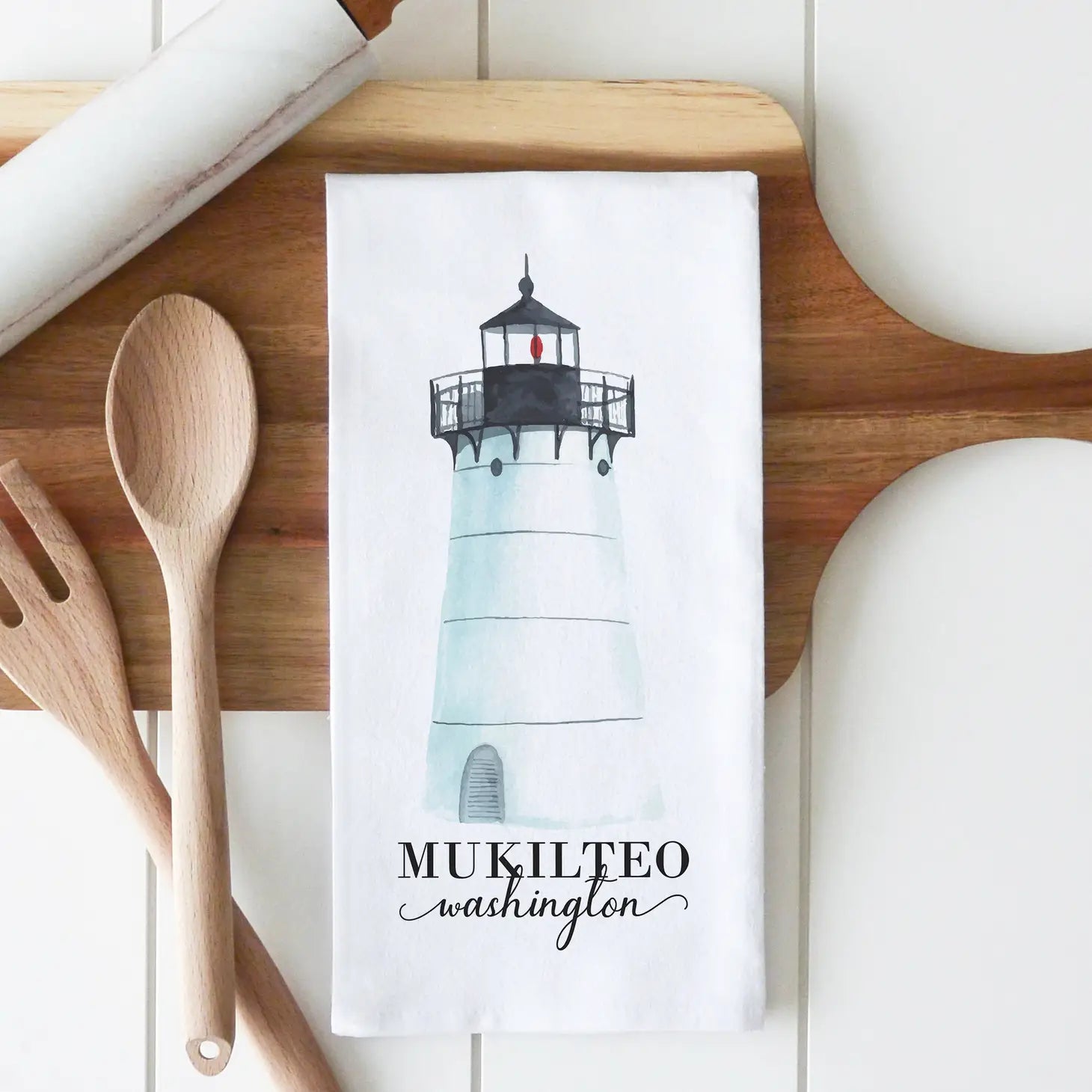 Port Townsend Lighthouse Tea Towel