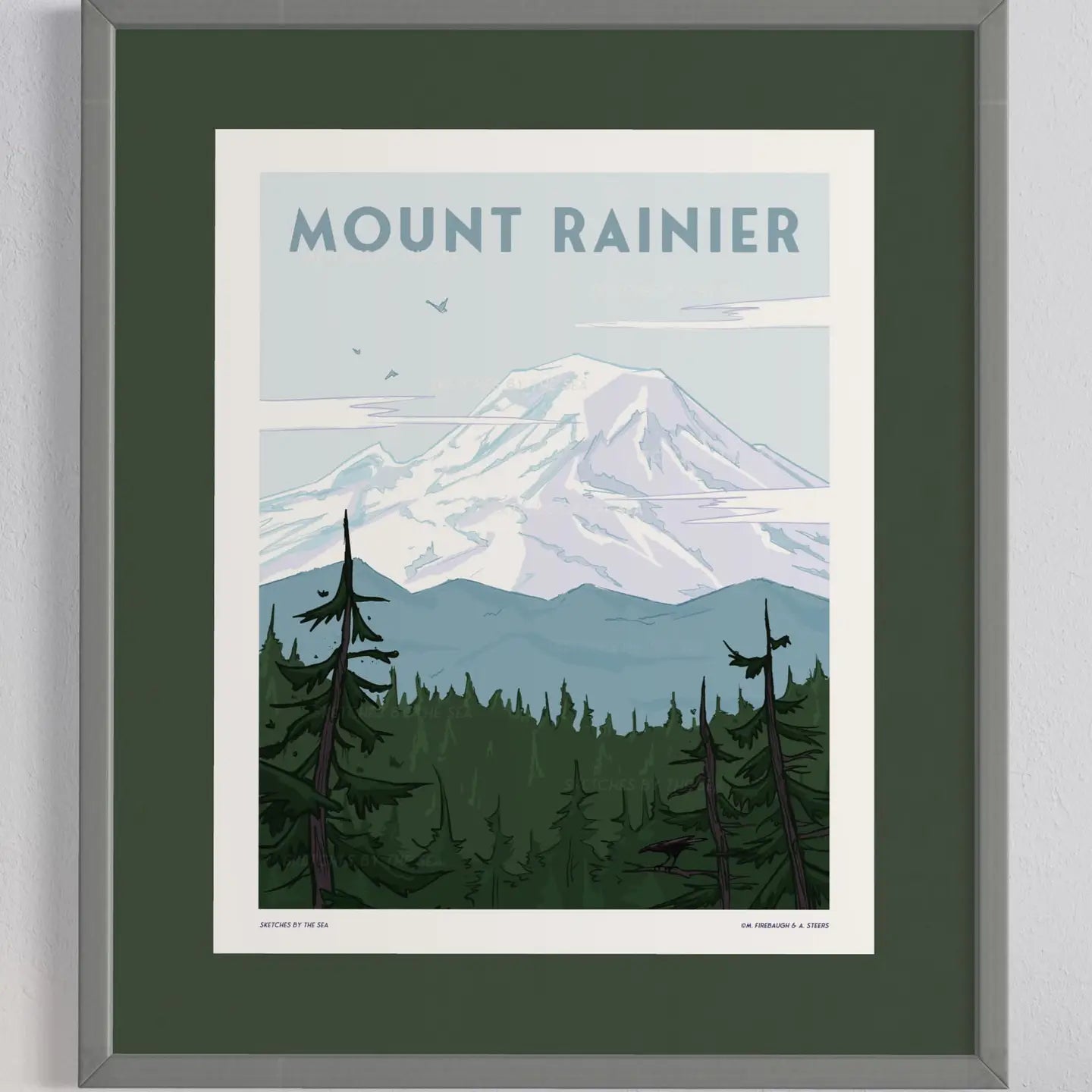 Mt. Rainier Travel Poster