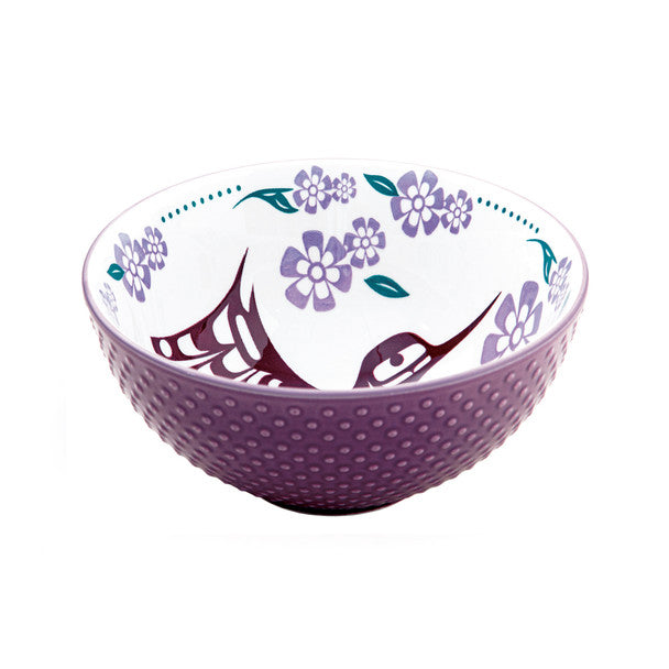 Hummingbird by Francis Dick Medium Porcelain Bowl