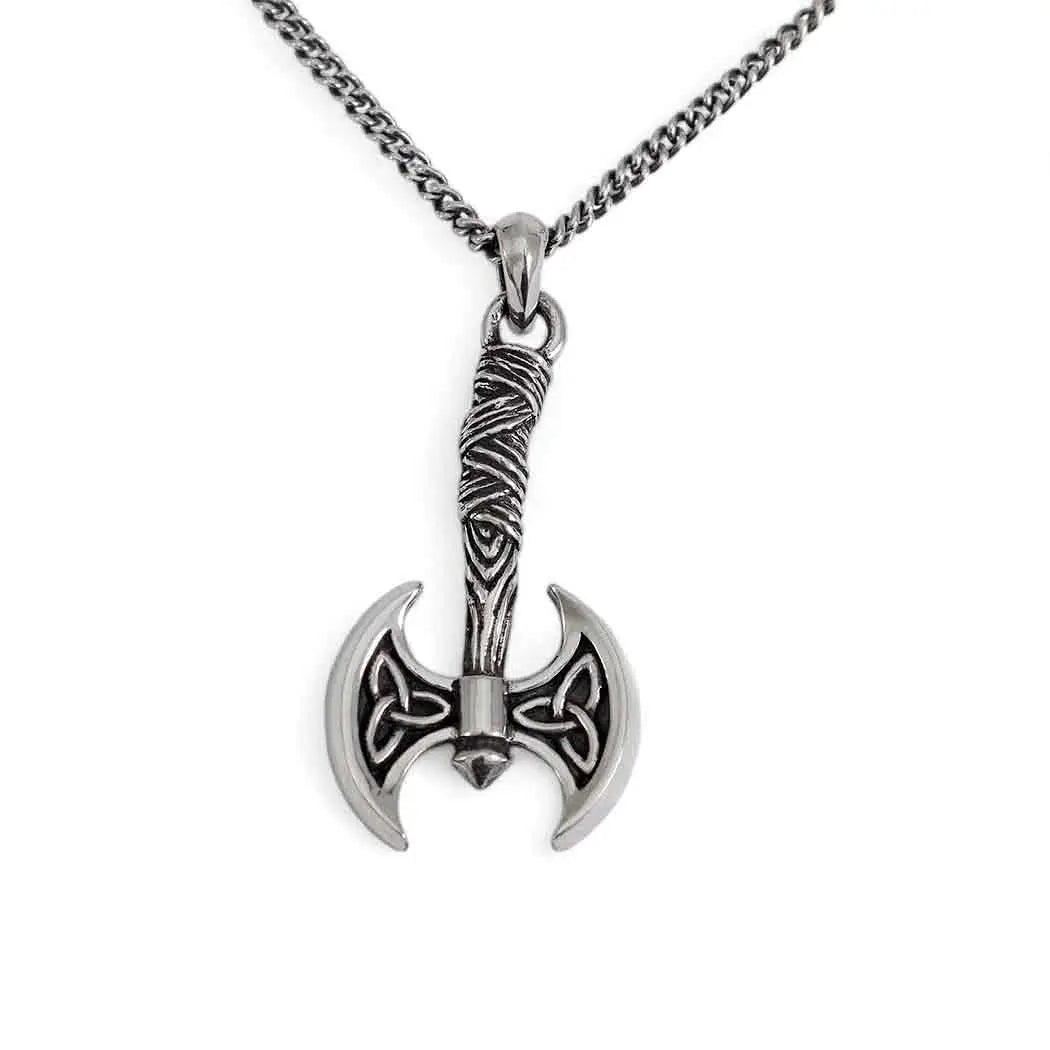 Viking Axe Sterling Silver Necklace