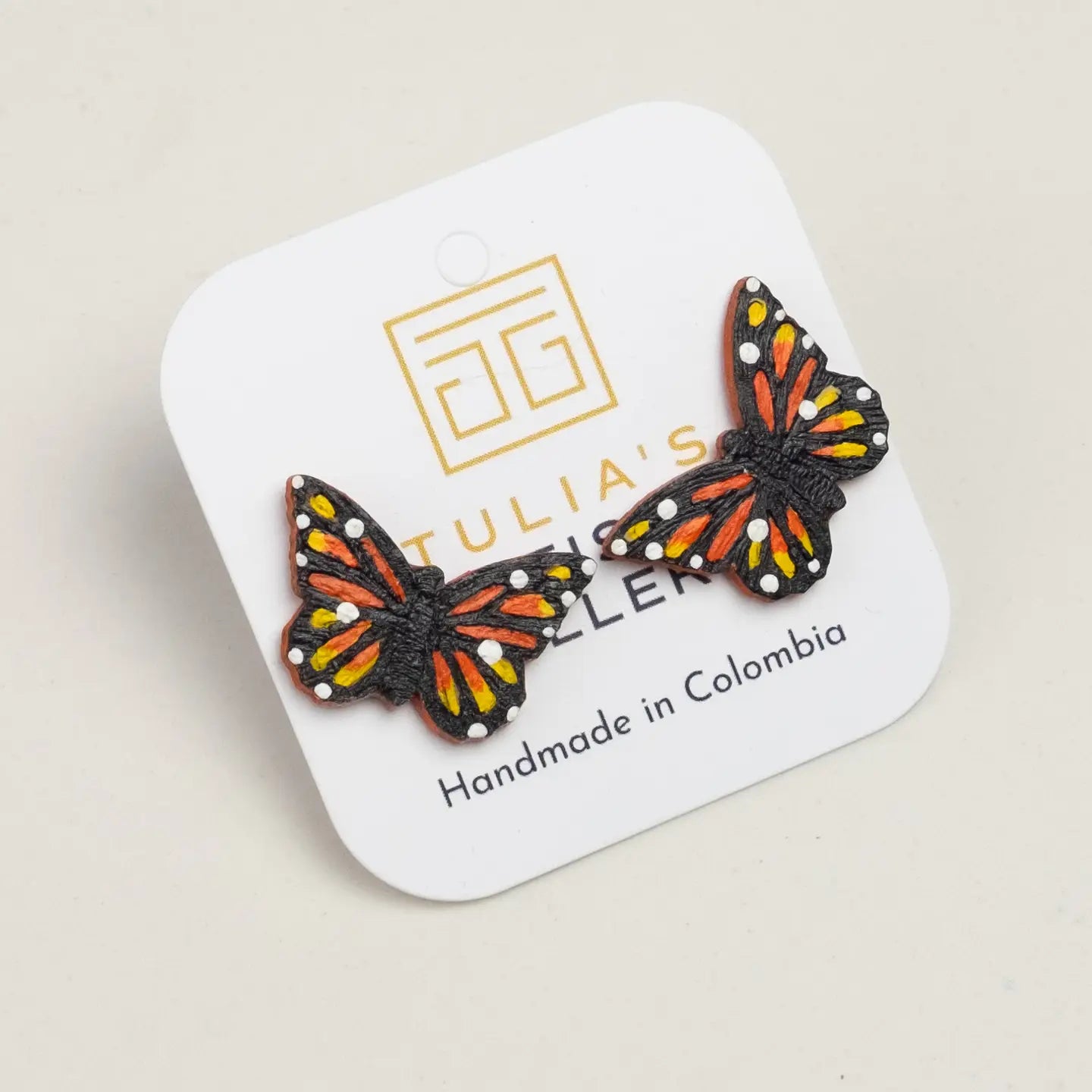 Butterfly Earrings - Monarch Small