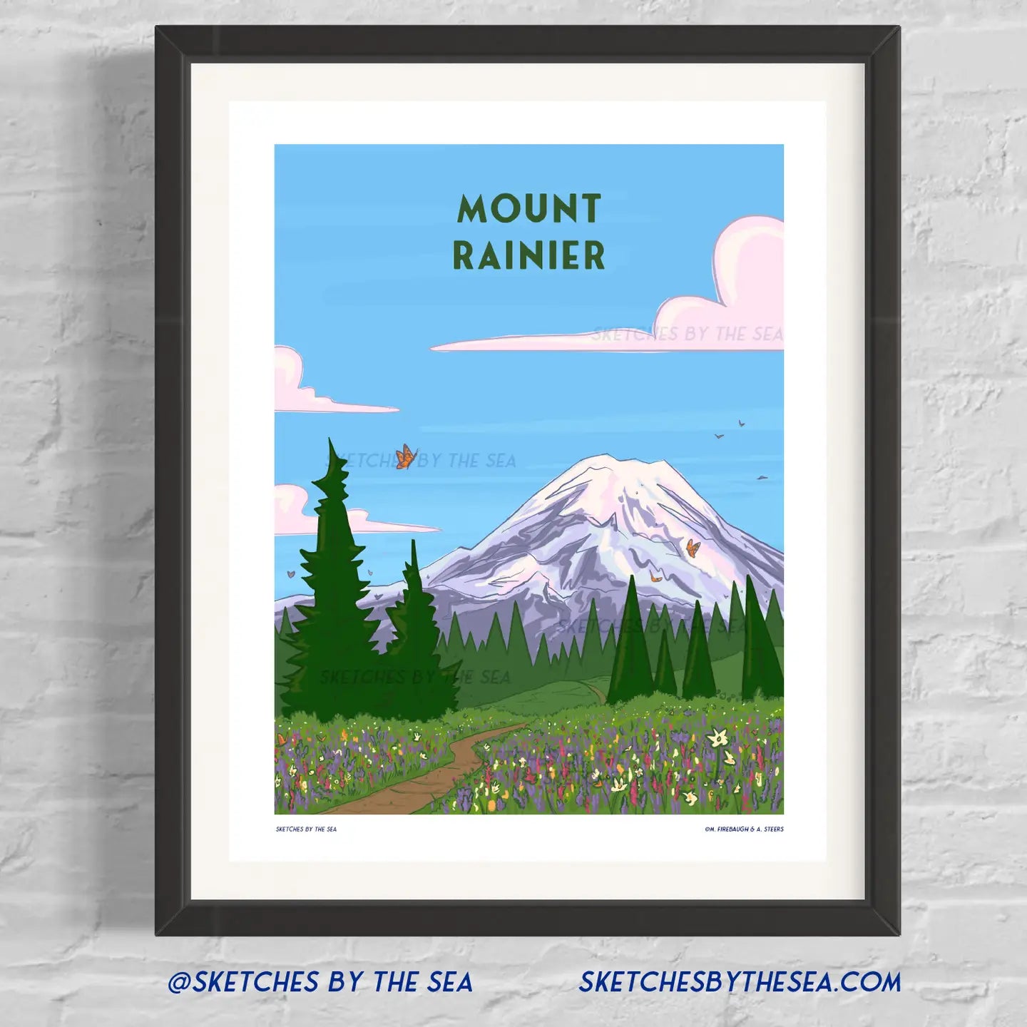 Mount Rainier 2025 Travel Poster