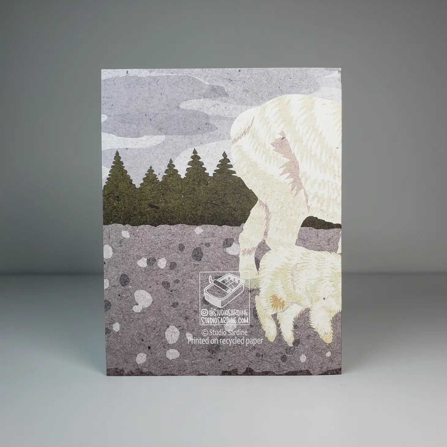 Mountain Goat Blank Greeting Card