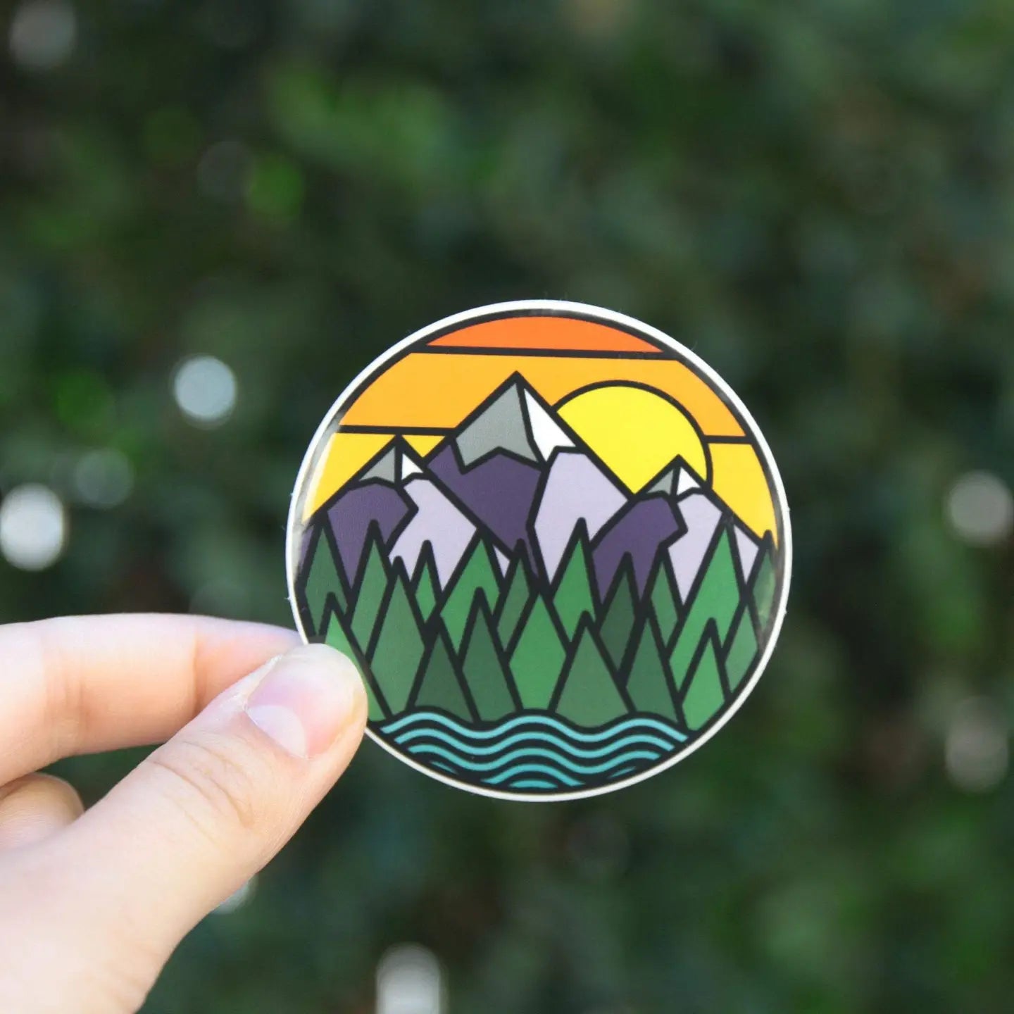 Mountains and Rivers Sticker