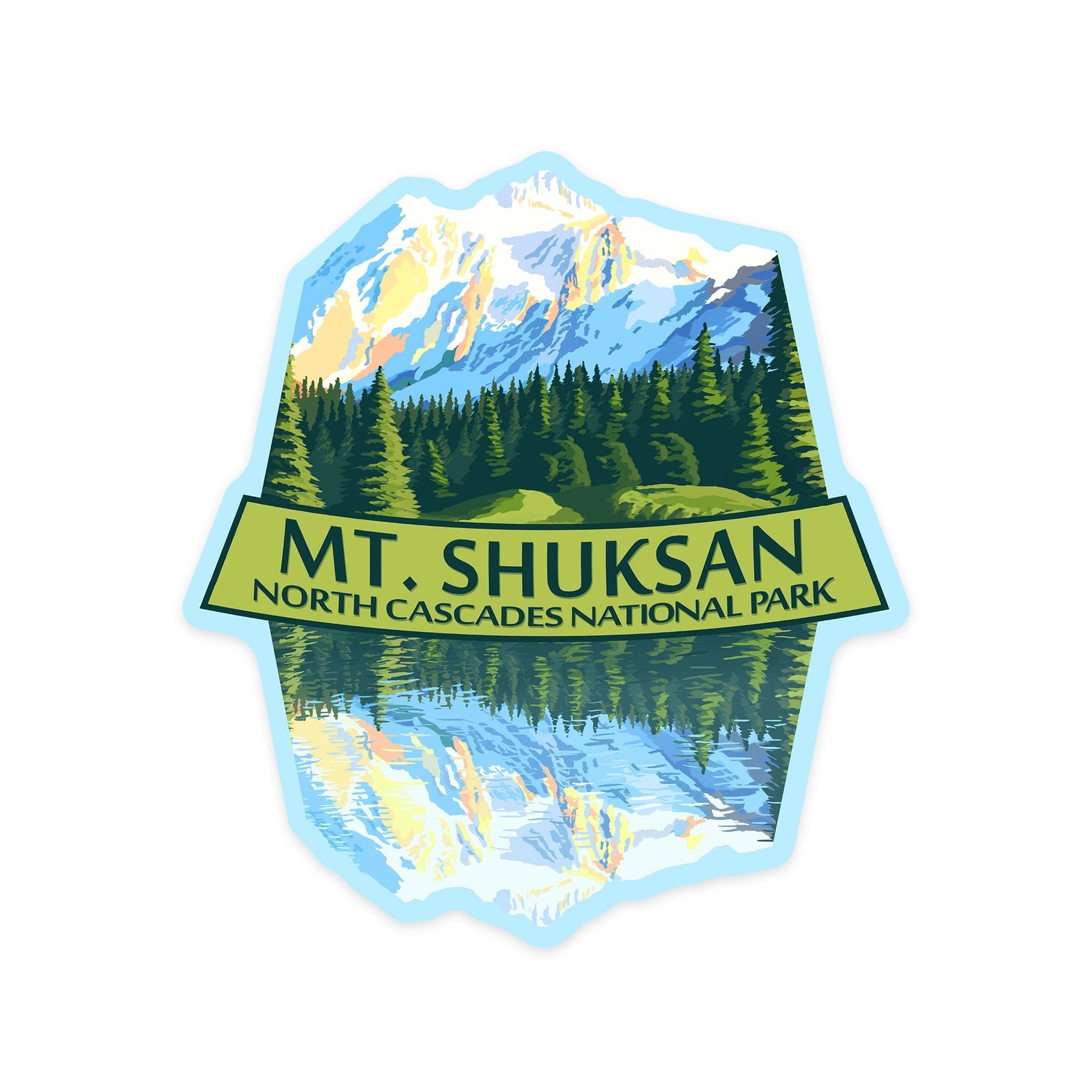 Mt. Shuksan North Cascades National Park Die Cut Sticker