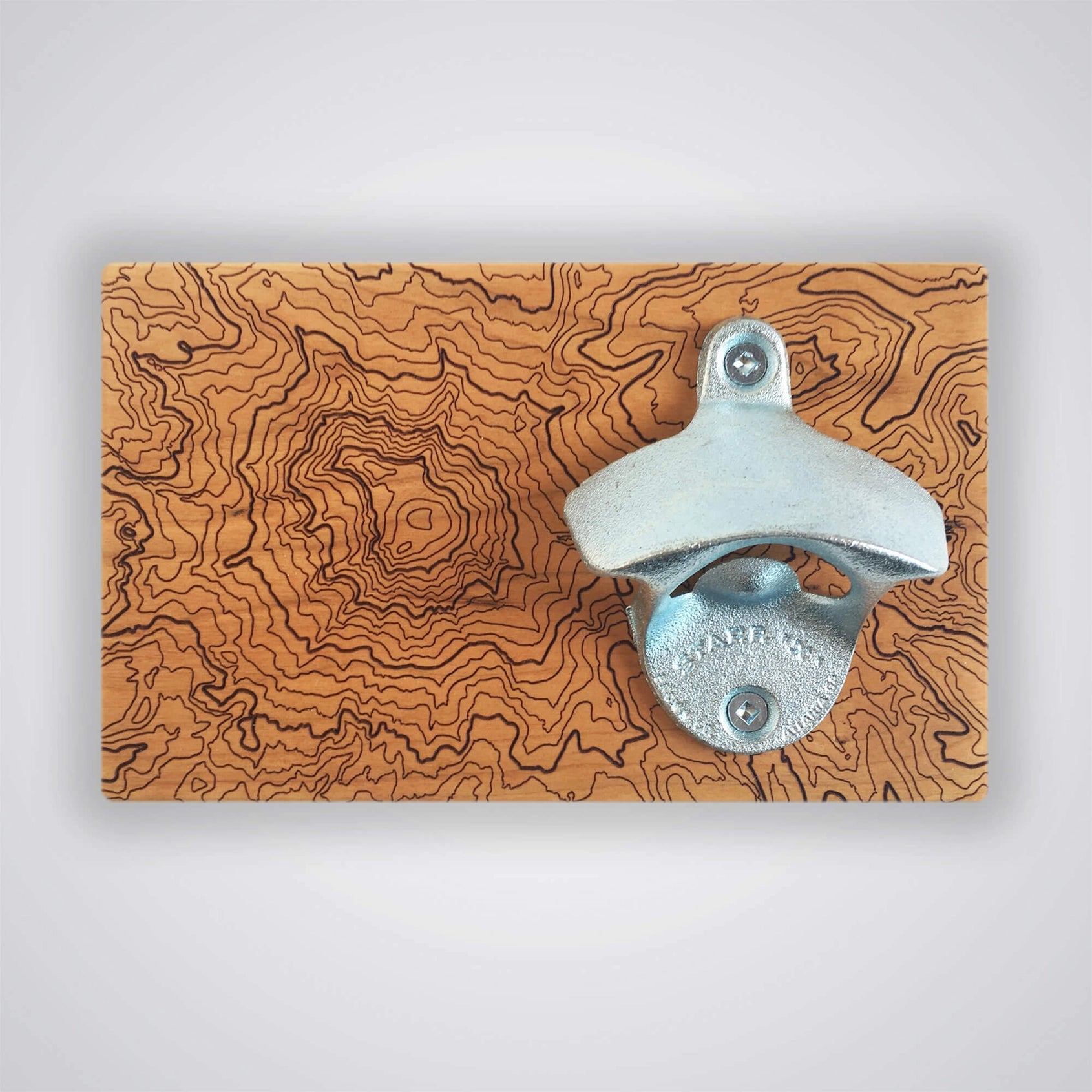 Mt Baker Topography Bottle Opener
