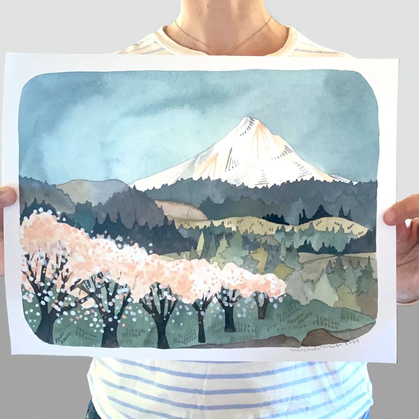 Mt Hood - Hood River Art  Print