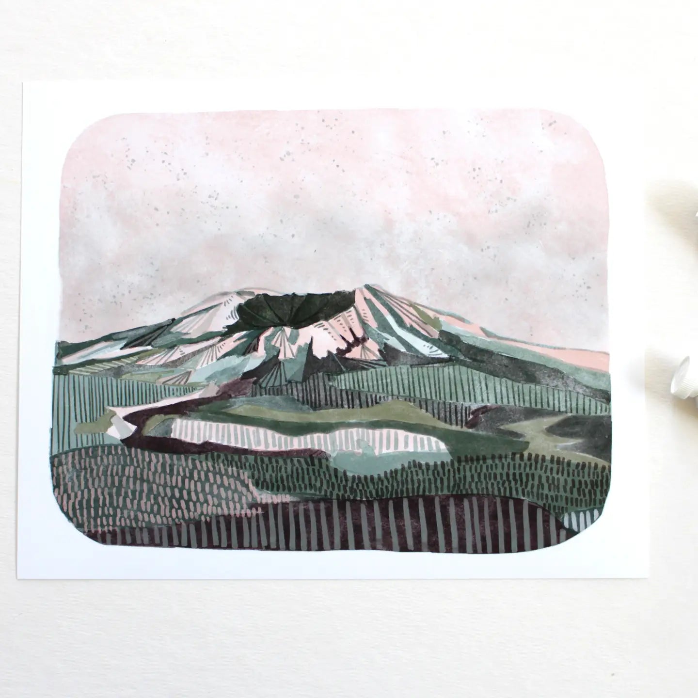 Mt St Helen's Print