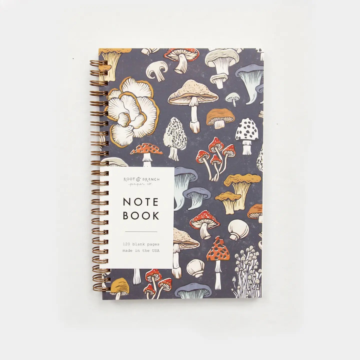 Mushroom & Fungi Spiral Bound Notebook Lined