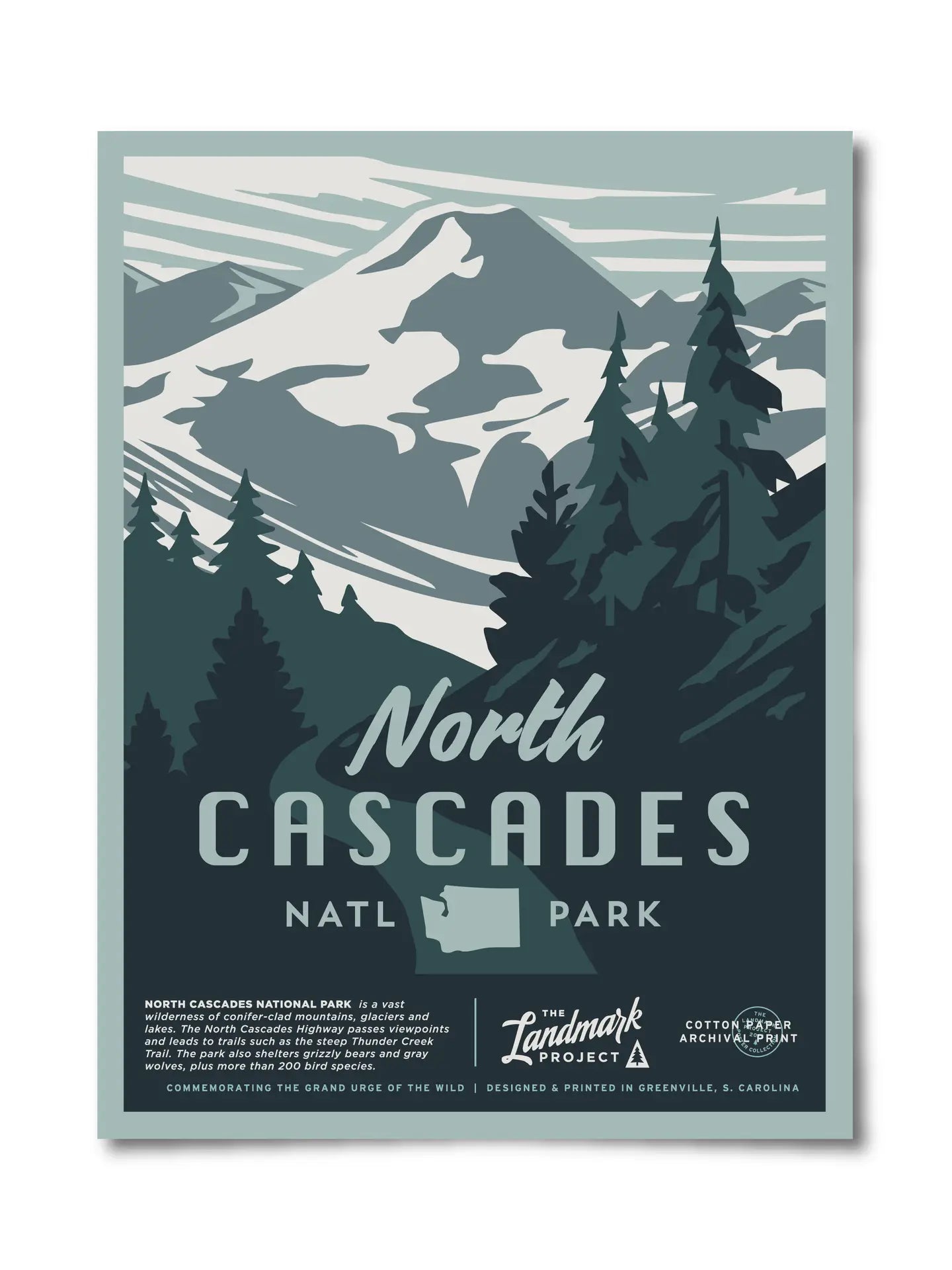 North Cascades Art Print by Landmark Project