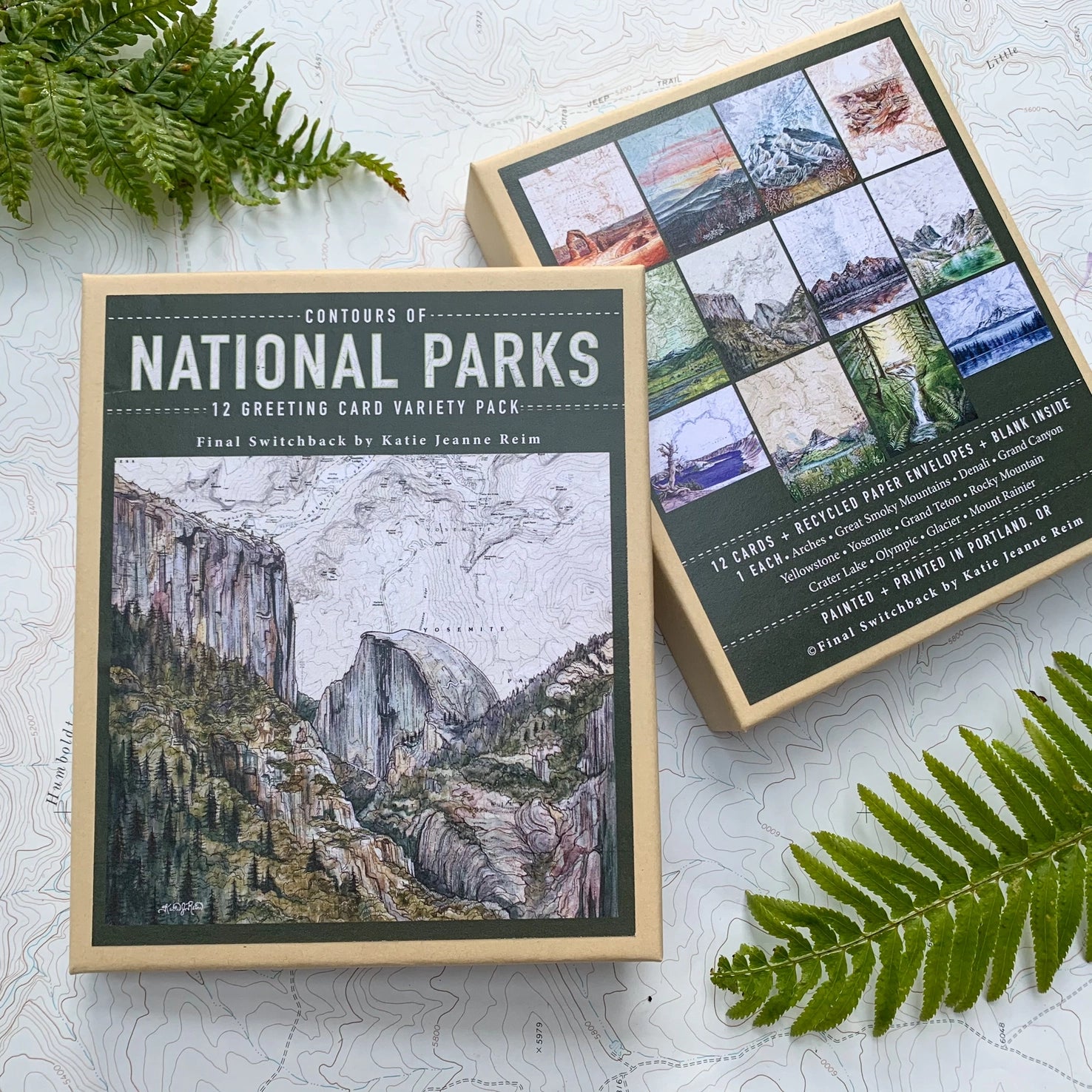 National Parks - 12 Greeting Card Variety Pack