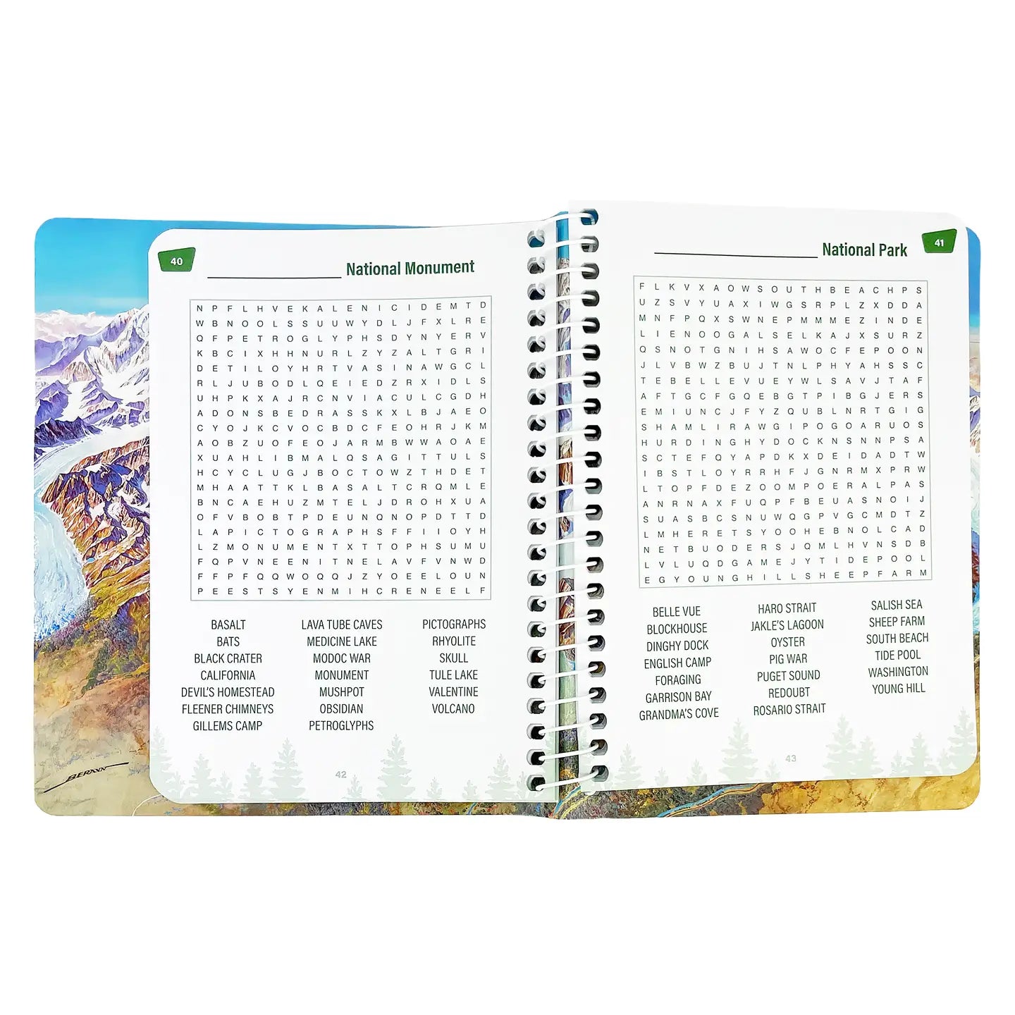 National Parks Word Search