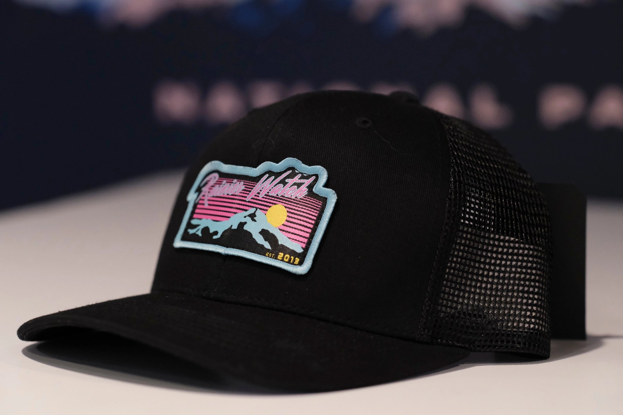 Neon Sunset 6 Panel Trucker Cap