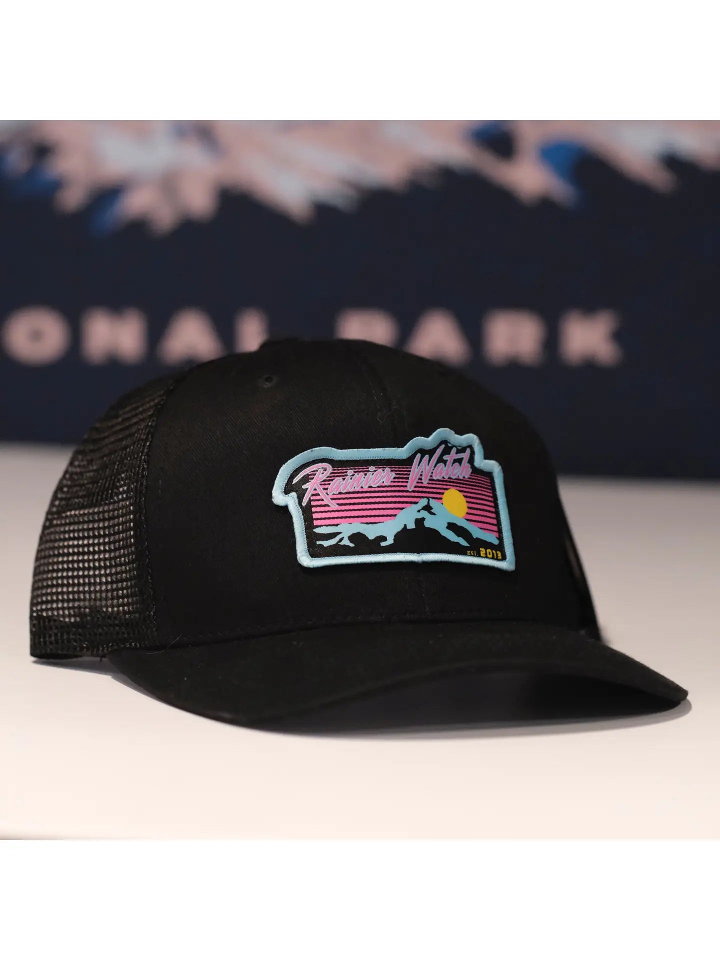 Neon Sunset 6 Panel Trucker Cap