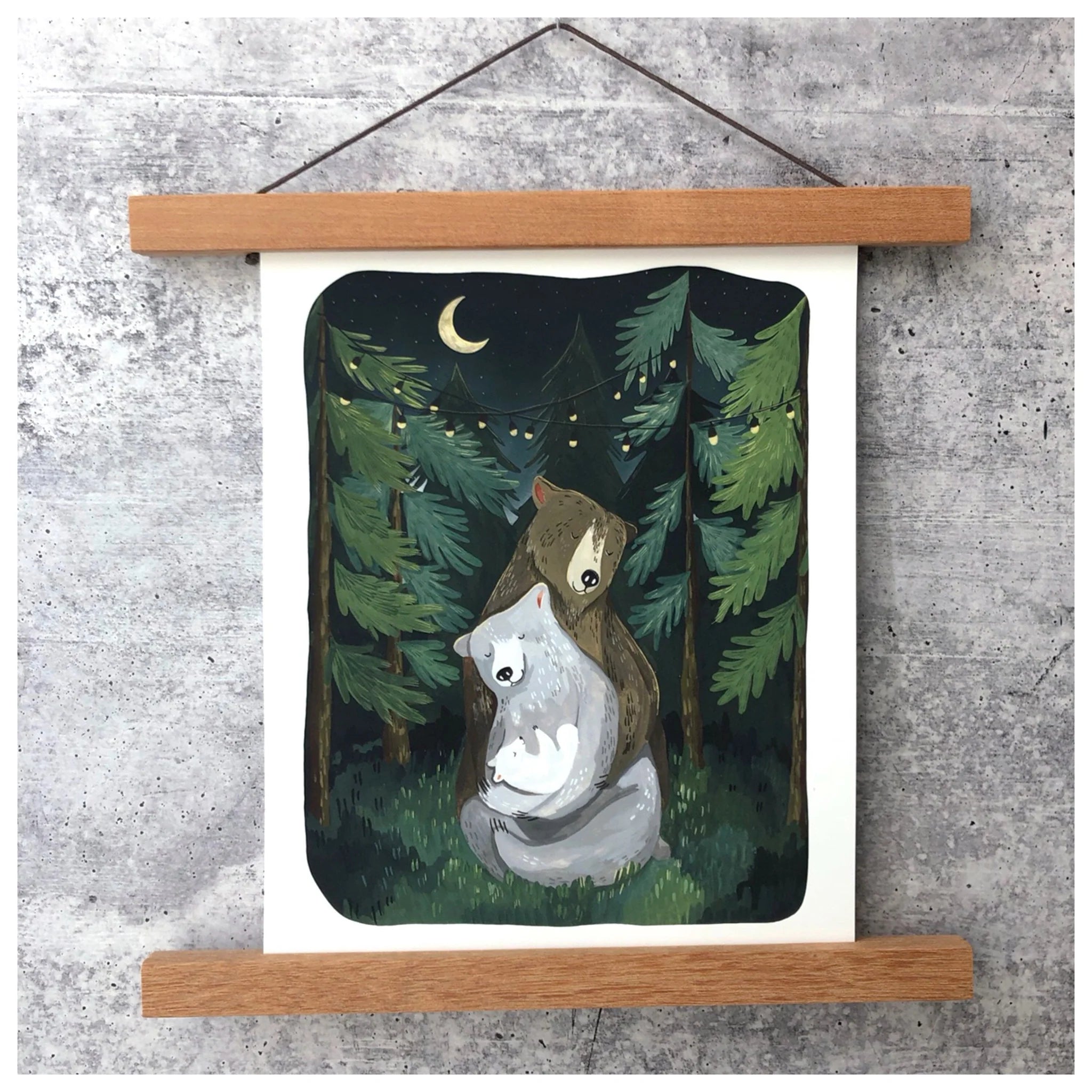 Night Forest Art Print