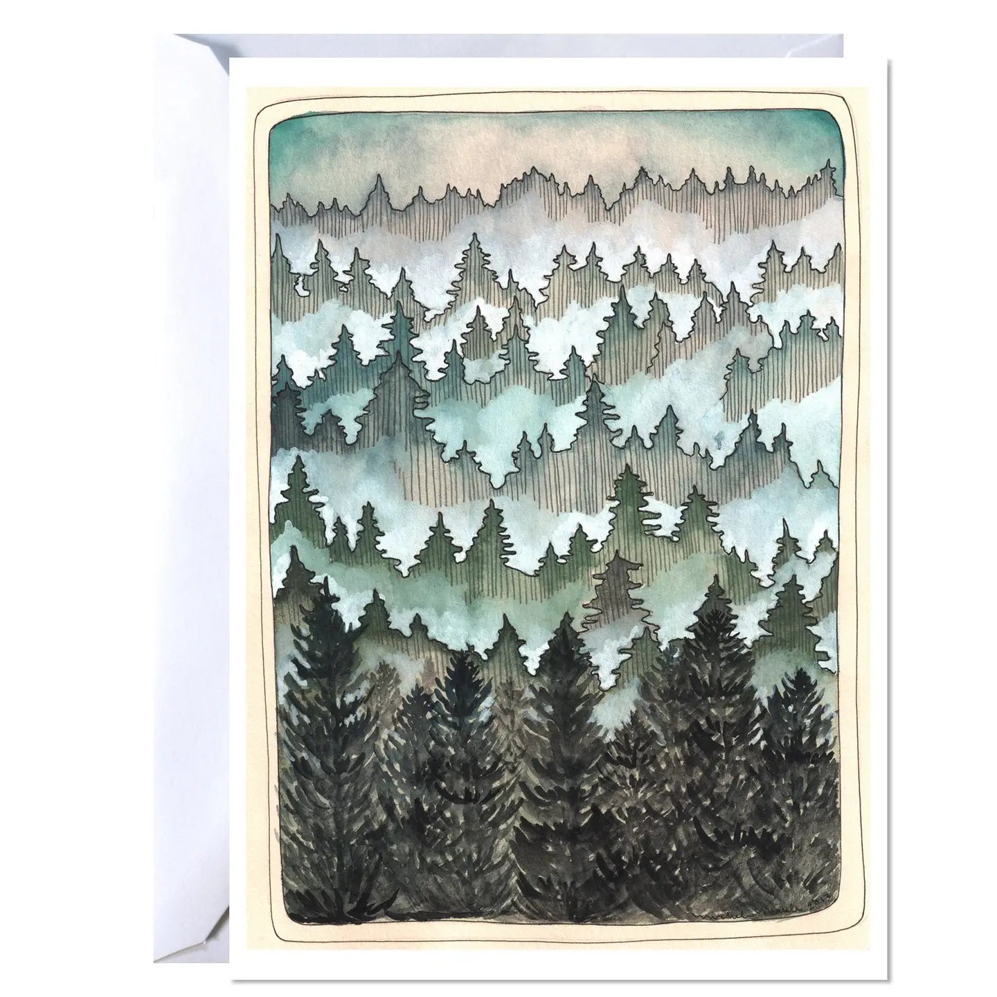 Northwest Forest Greeting Card