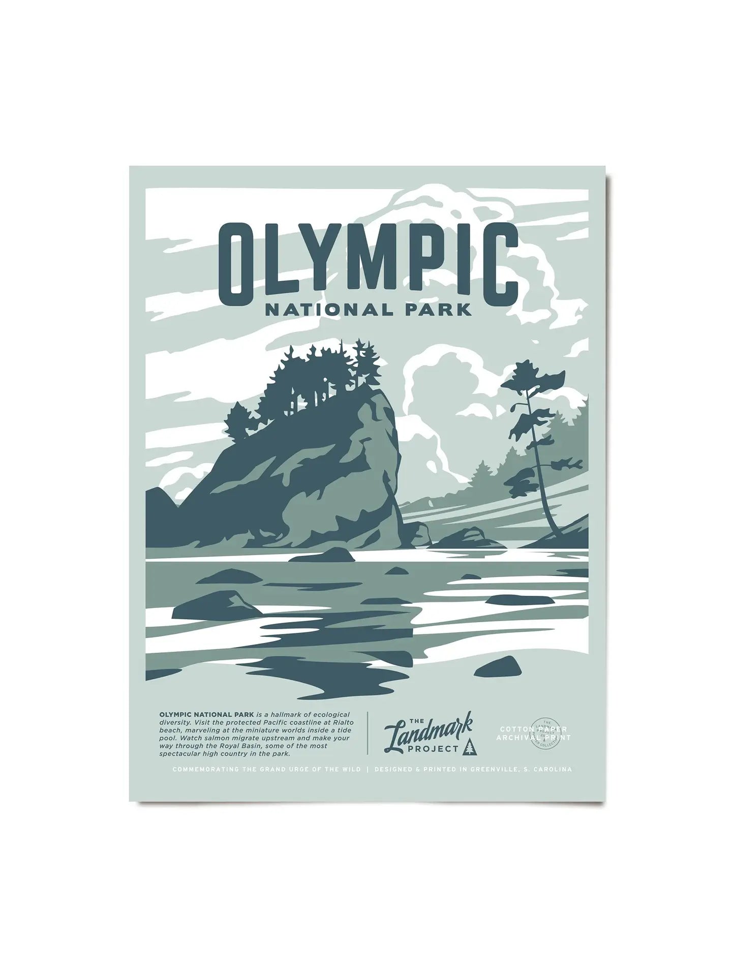 Olympic National Park Art Print by Landmark Project