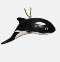 Port Townsend Orca Glass Ornament