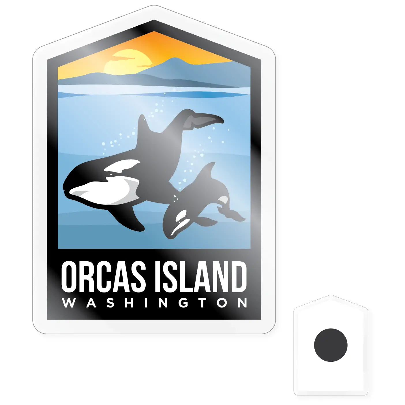 Orcas Island w/ Mama & Baby Magnet