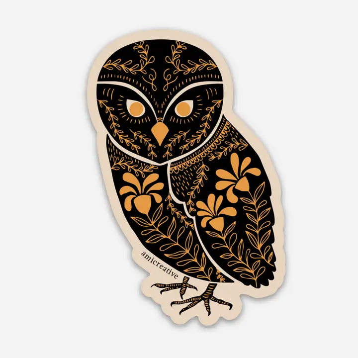 Owl Dark Omens Greeting Card