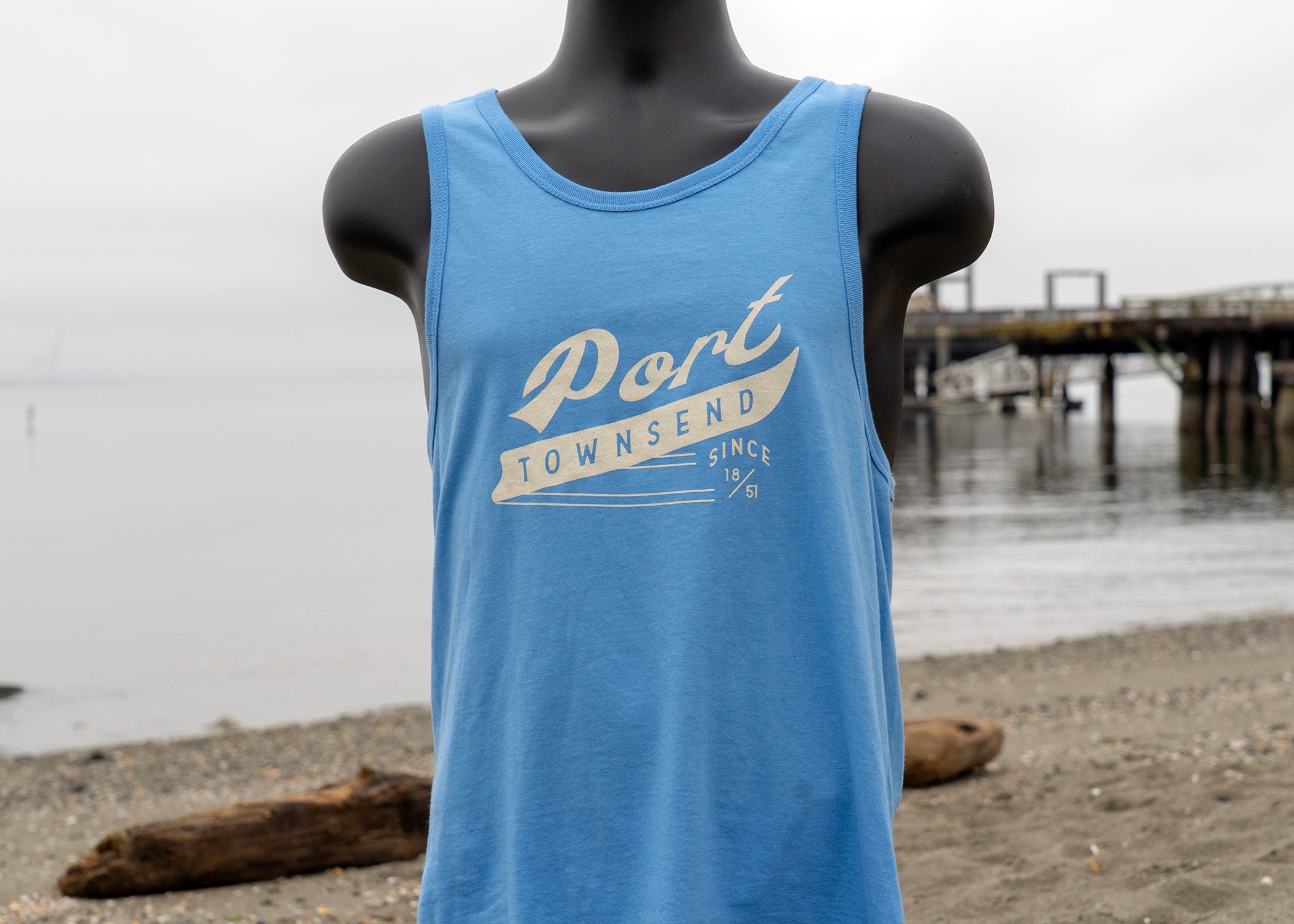 Port Townsend 1851 Vintage Blue Tank Top