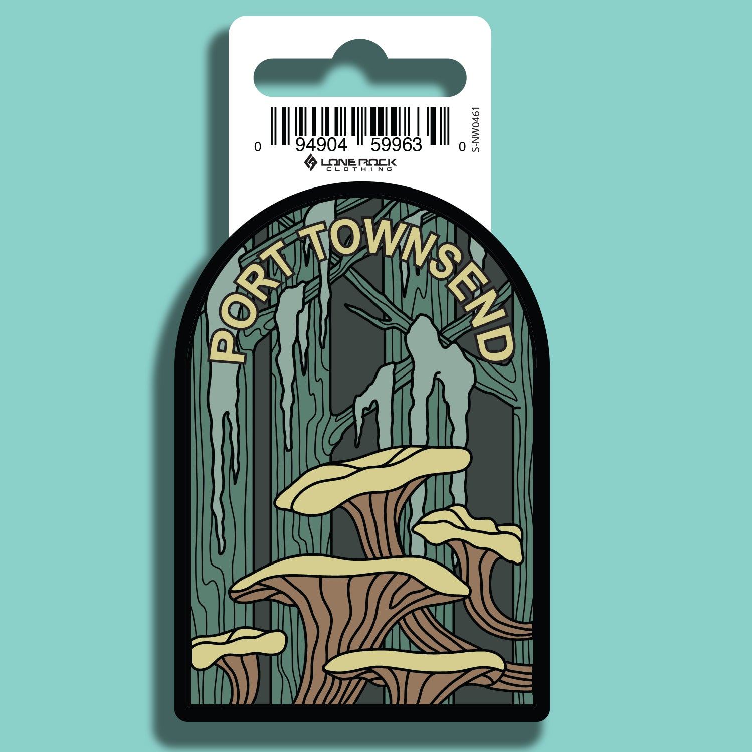 Port Townsend Mushroom Woods Sticker
