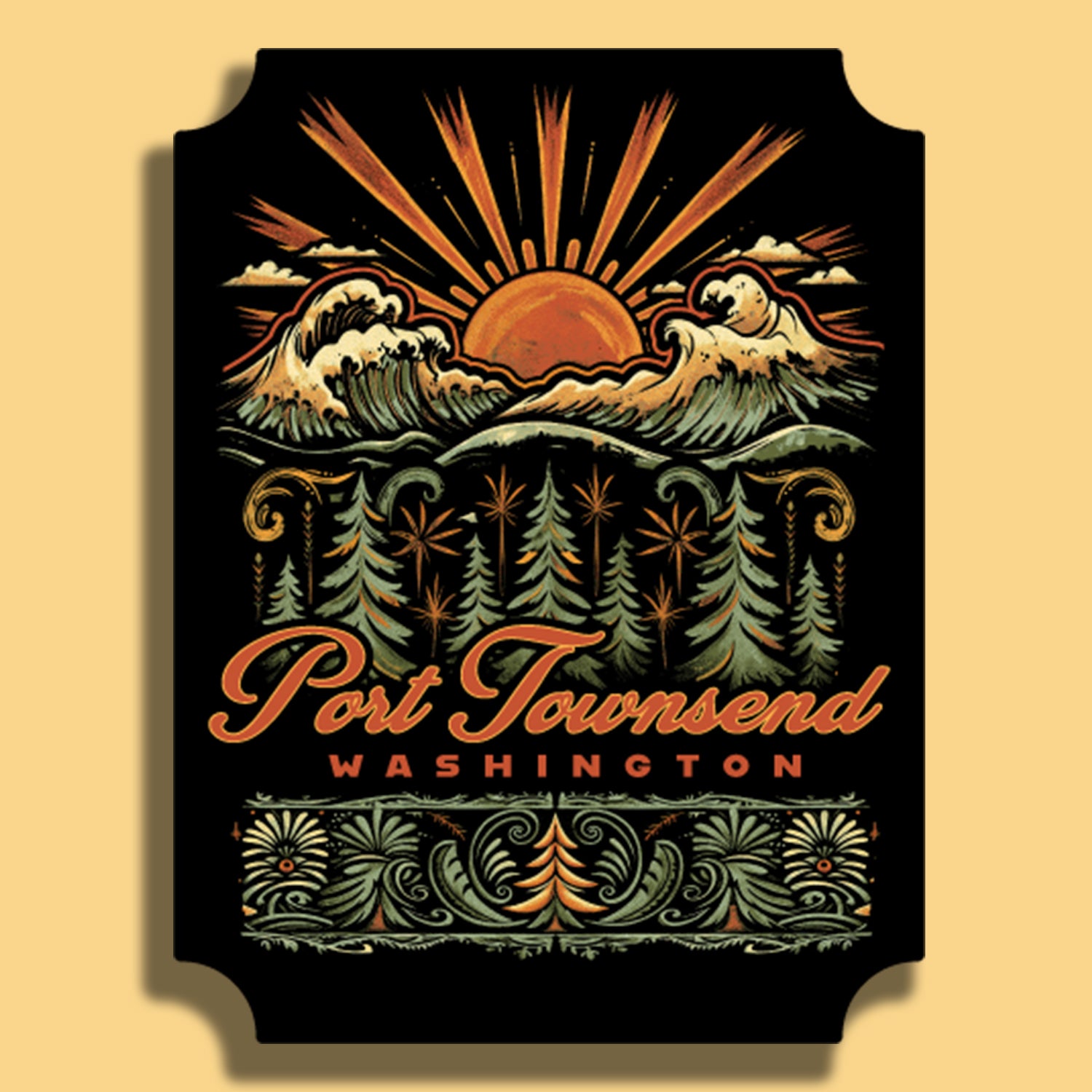 Port Townsend Sunrise Magnet