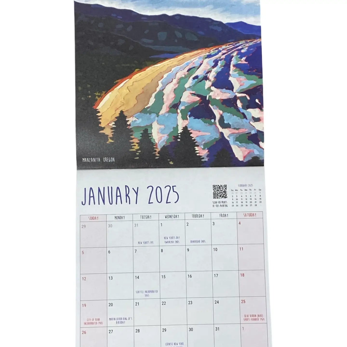 Pacific Northwest Calendar 2025