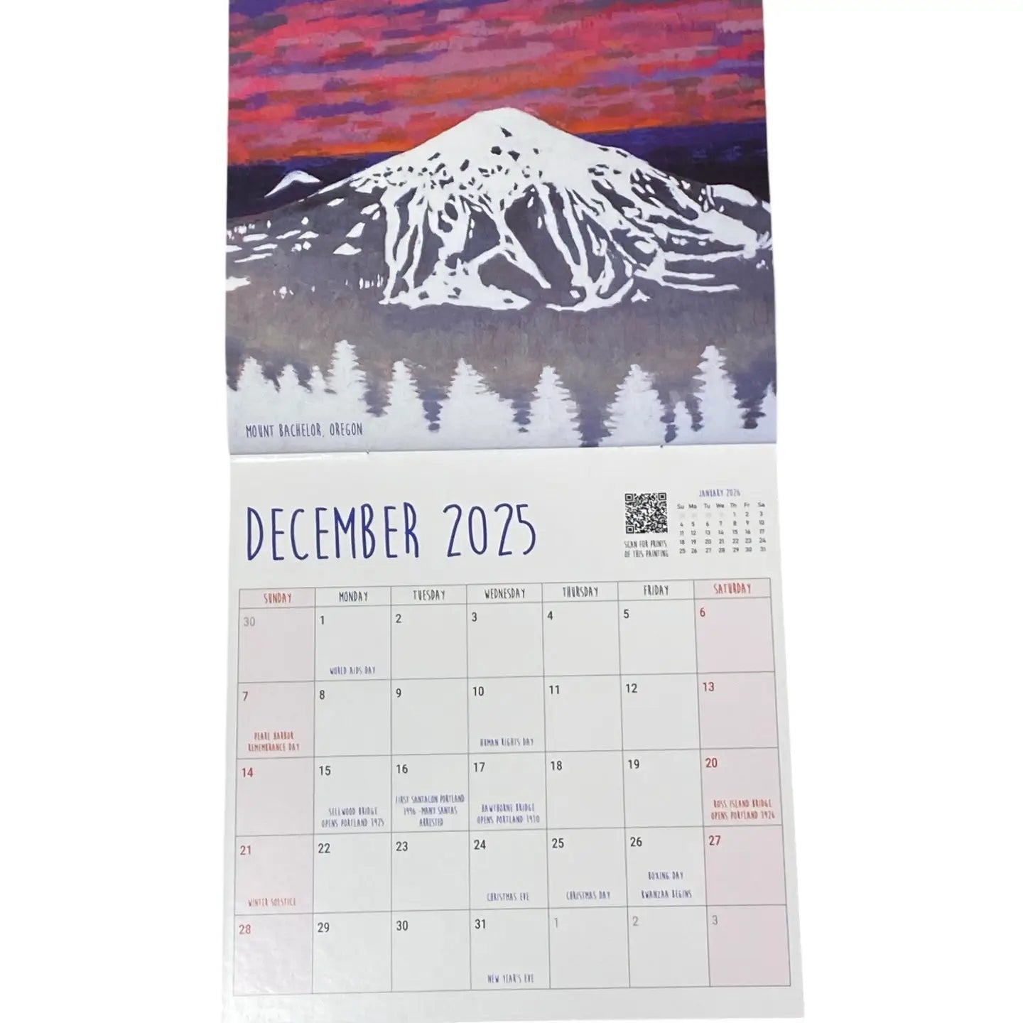 Pacific Northwest Calendar 2025