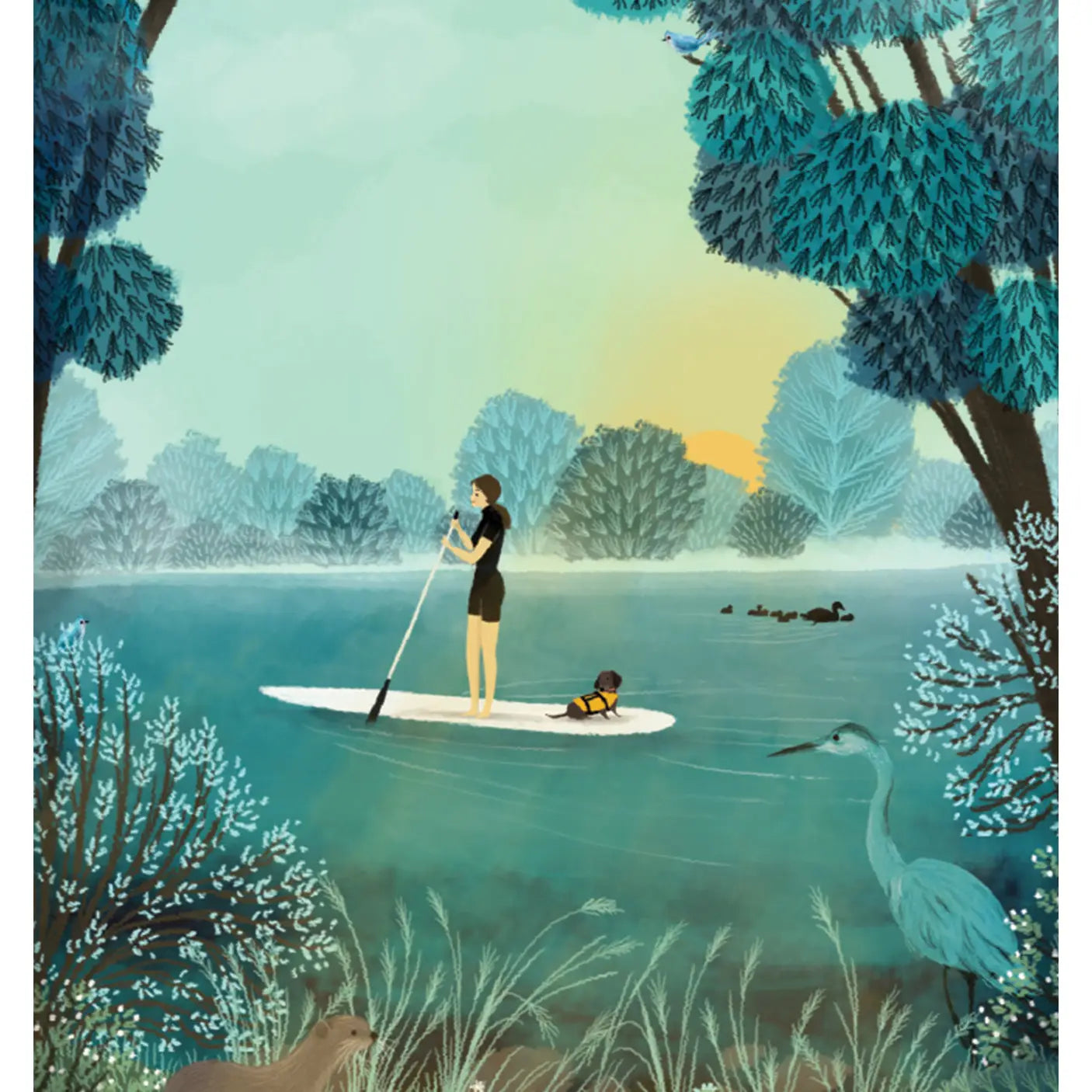 Paddleboarding Birthday Greeting Card