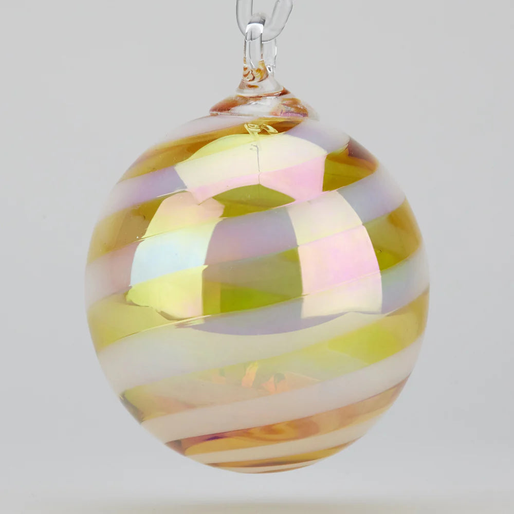 Paloma Swirl Glass Ornament